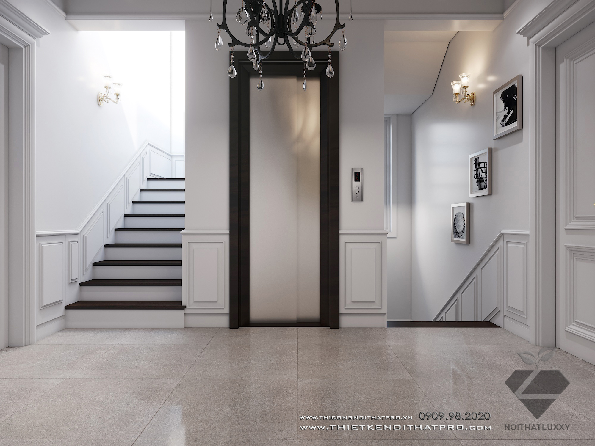 Thiết kế nội thất Biệt Thự tại Hà Nội Biệt thự Vinhomes the Hảmony 1599550161 17