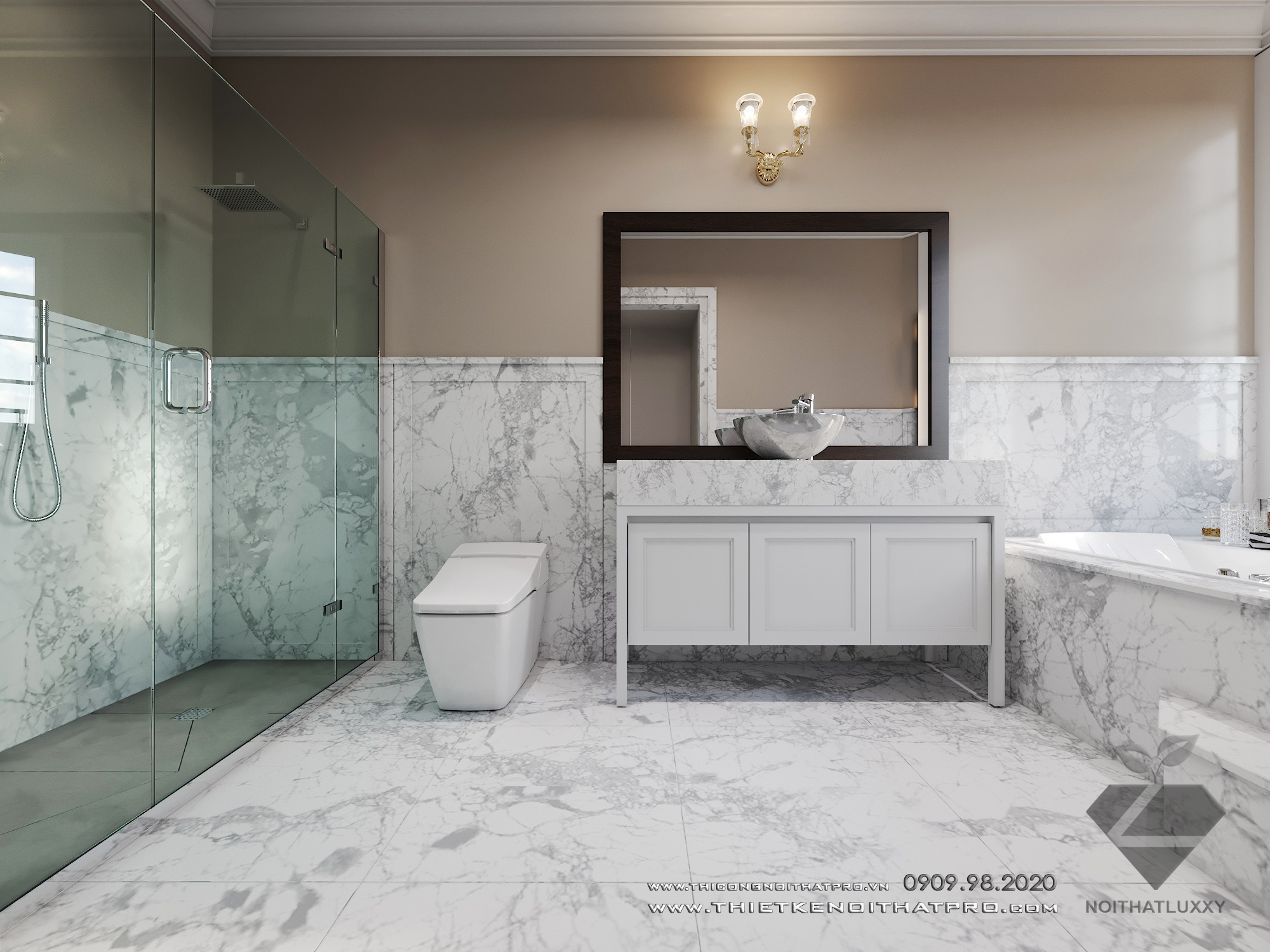 Thiết kế nội thất Biệt Thự tại Hà Nội Biệt thự Vinhomes the Hảmony 1599550161 19