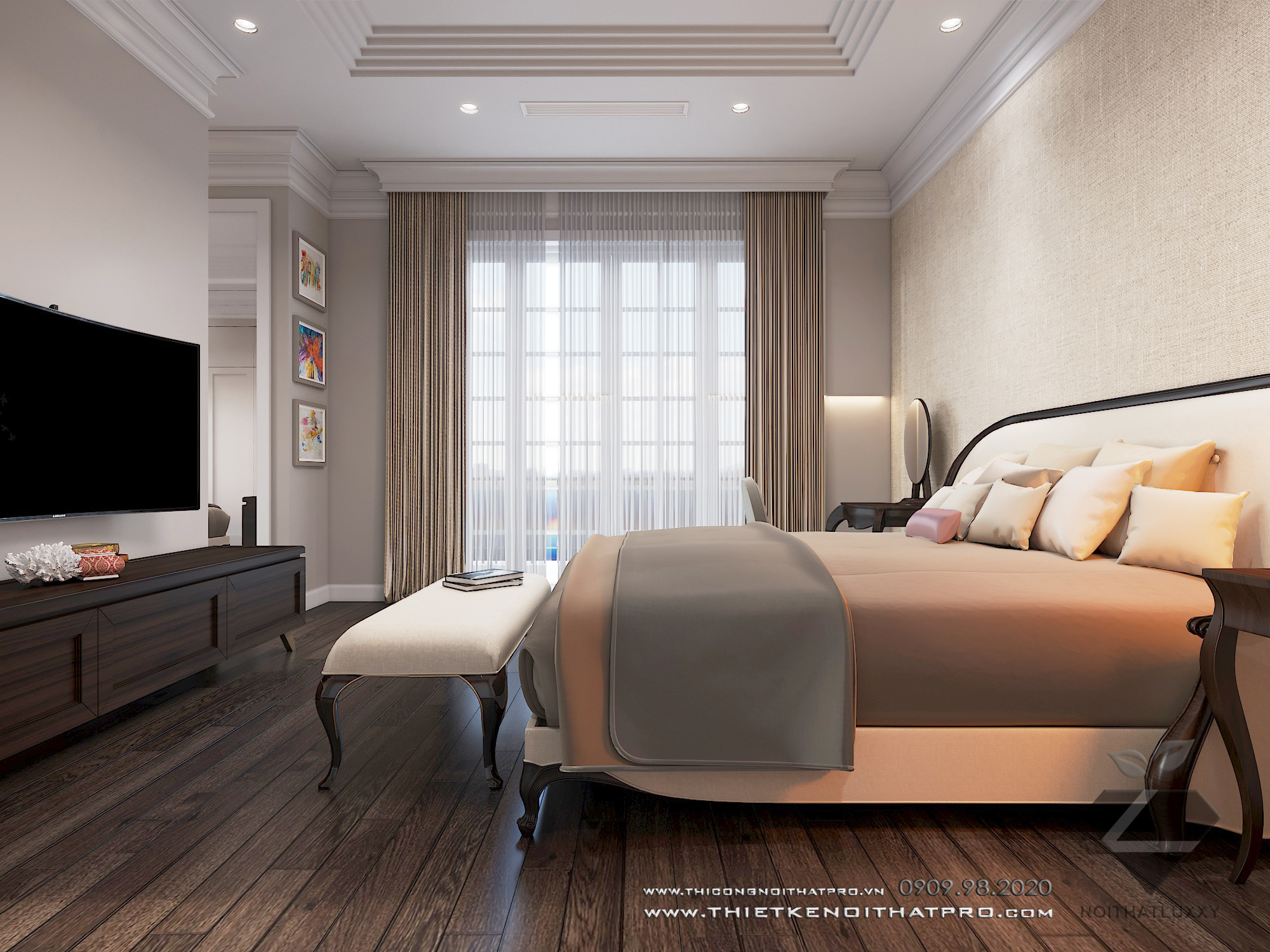 Thiết kế nội thất Biệt Thự tại Hà Nội Biệt thự Vinhomes the Hảmony 1599550161 21