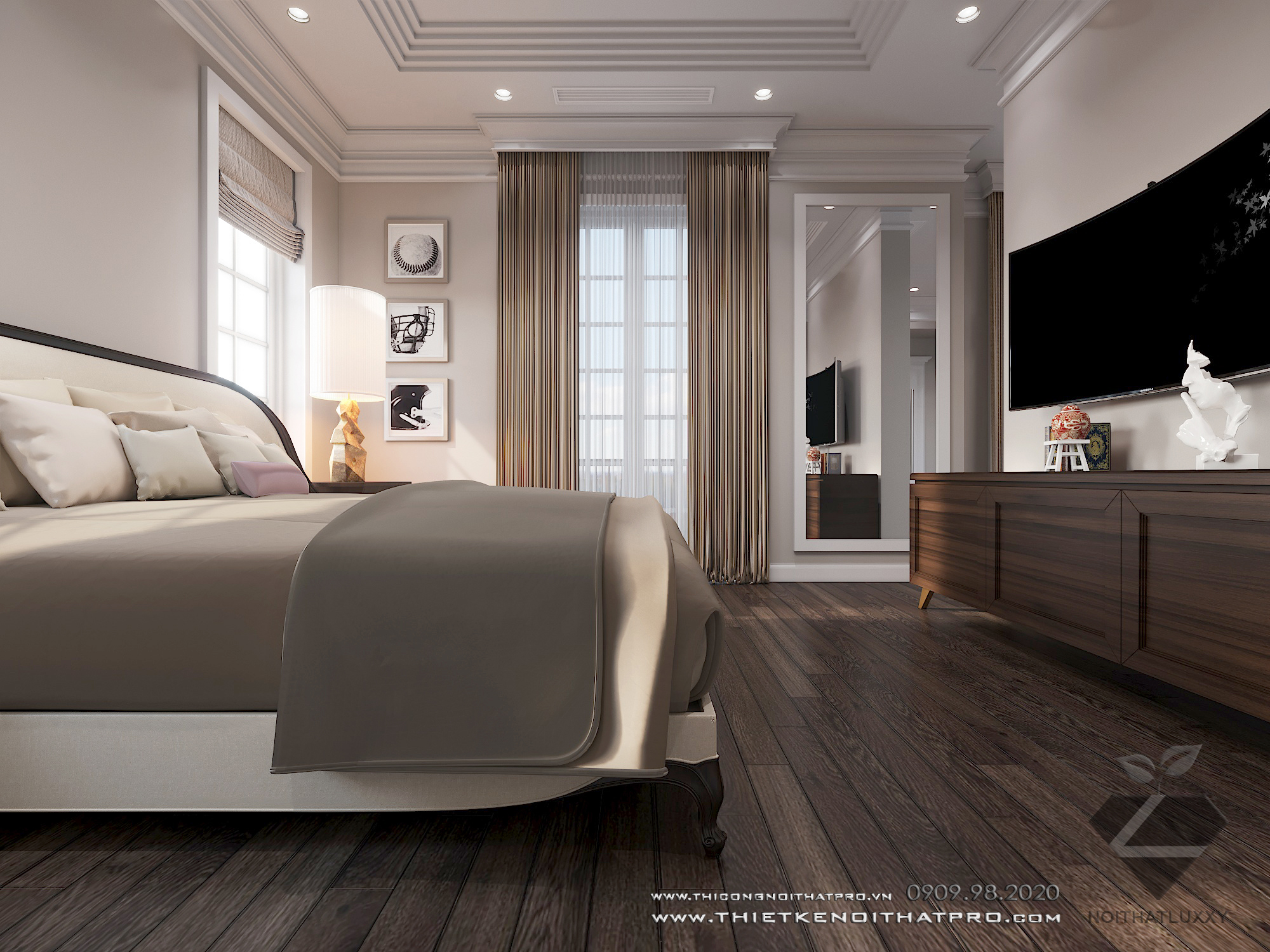 Thiết kế nội thất Biệt Thự tại Hà Nội Biệt thự Vinhomes the Hảmony 1599550162 23