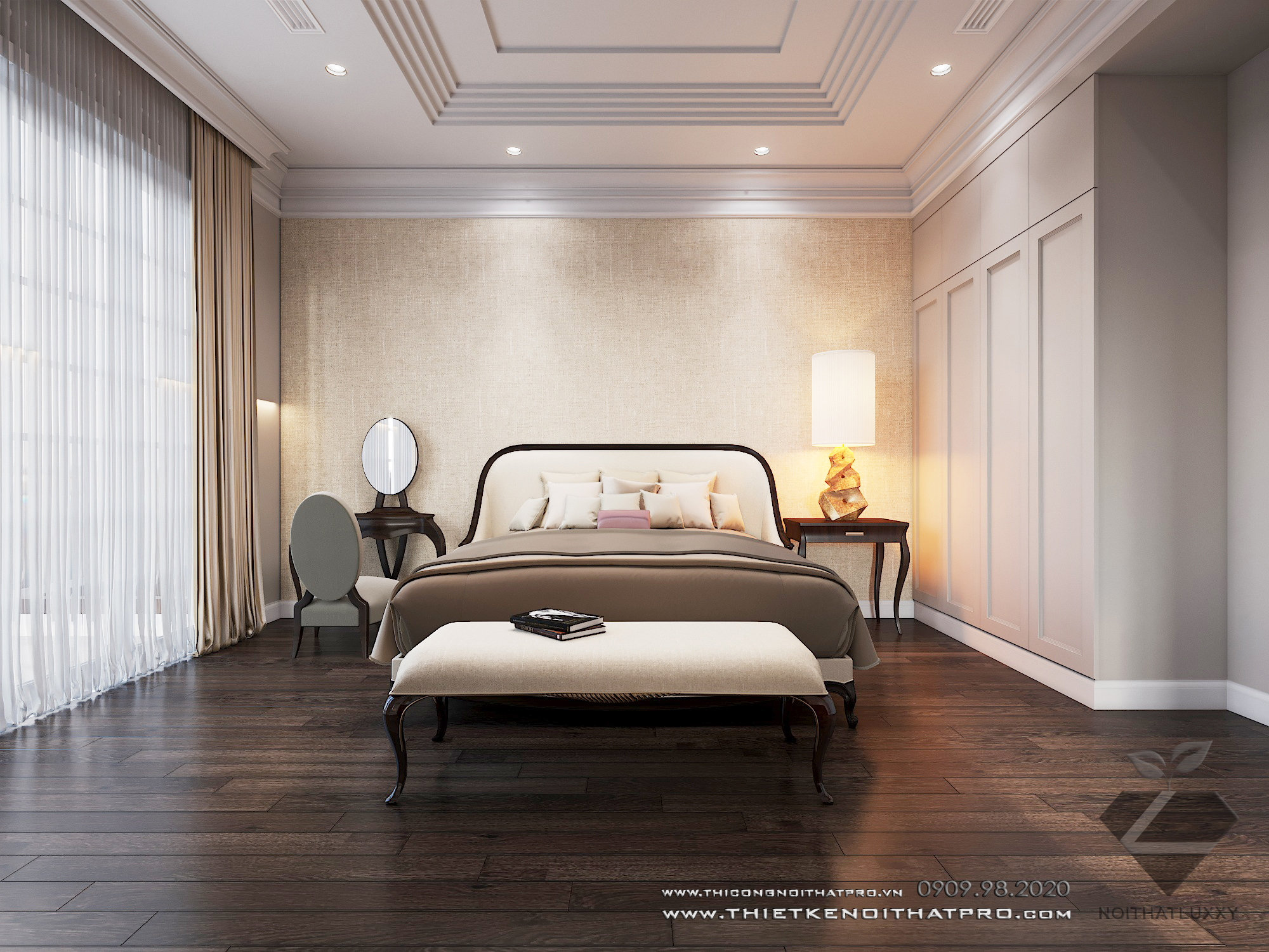 Thiết kế nội thất Biệt Thự tại Hà Nội Biệt thự Vinhomes the Hảmony 1599550162 25