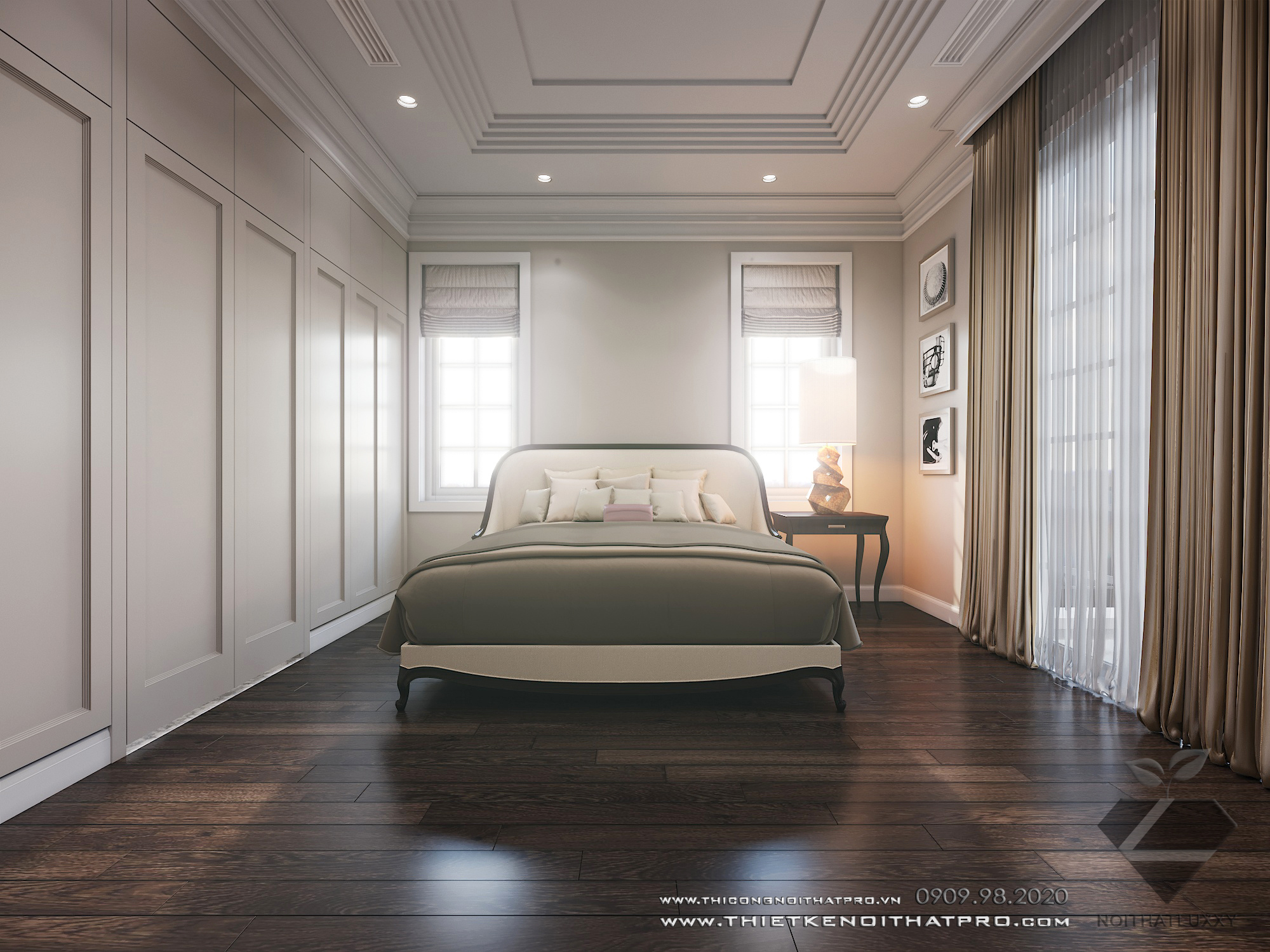 Thiết kế nội thất Biệt Thự tại Hà Nội Biệt thự Vinhomes the Hảmony 1599550163 24