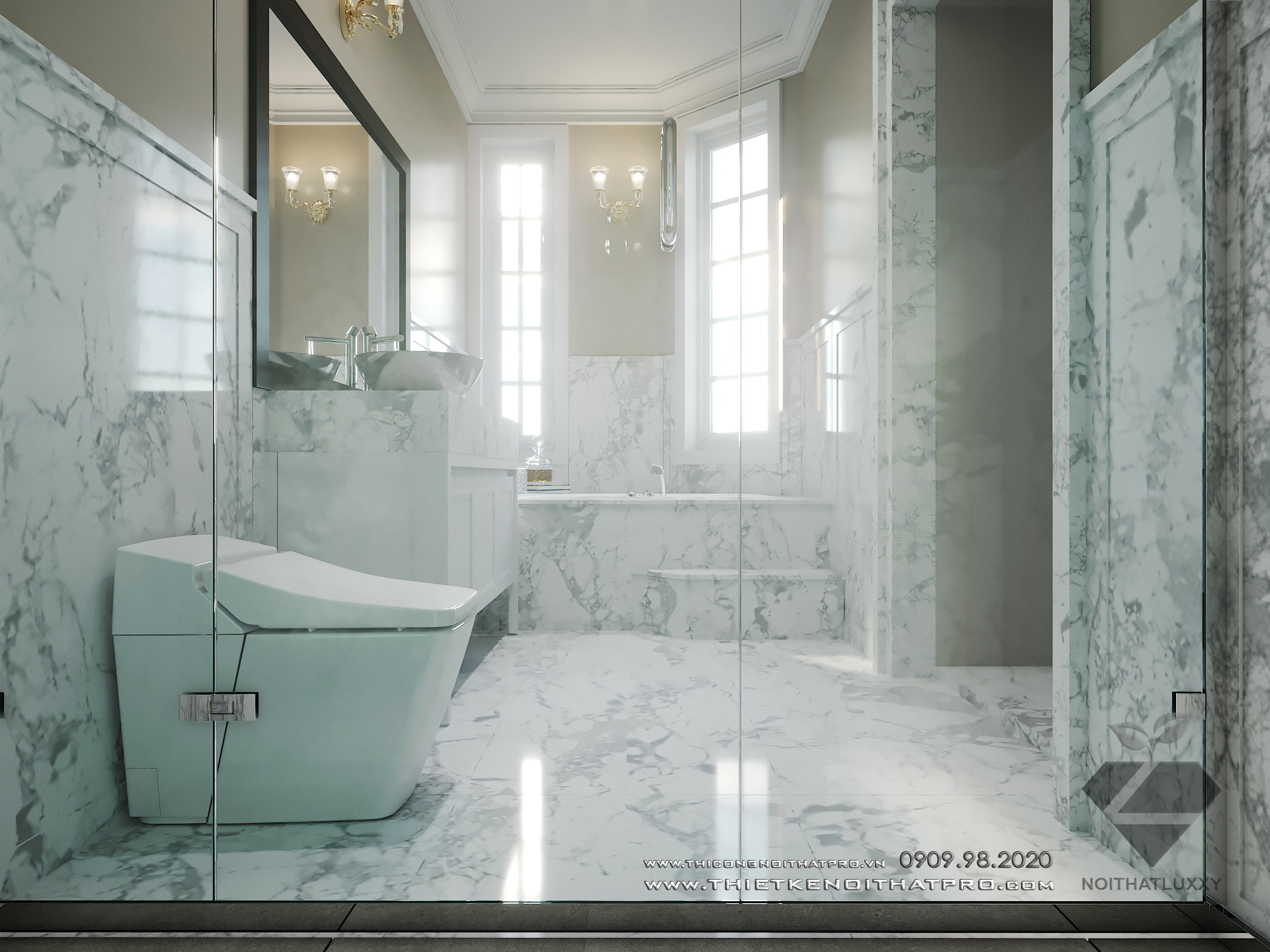 Thiết kế nội thất Biệt Thự tại Hà Nội Biệt thự Vinhomes the Hảmony 1599550163 27