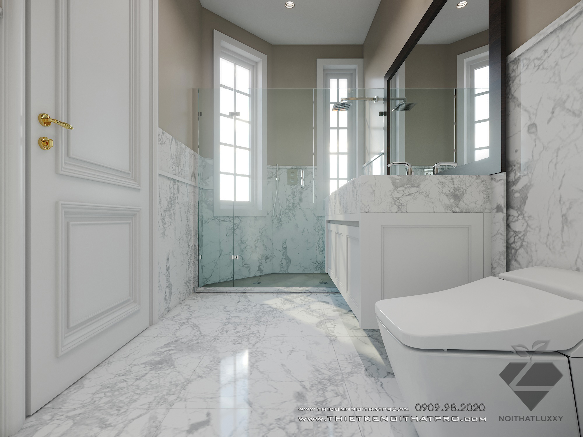 Thiết kế nội thất Biệt Thự tại Hà Nội Biệt thự Vinhomes the Hảmony 1599550164 28