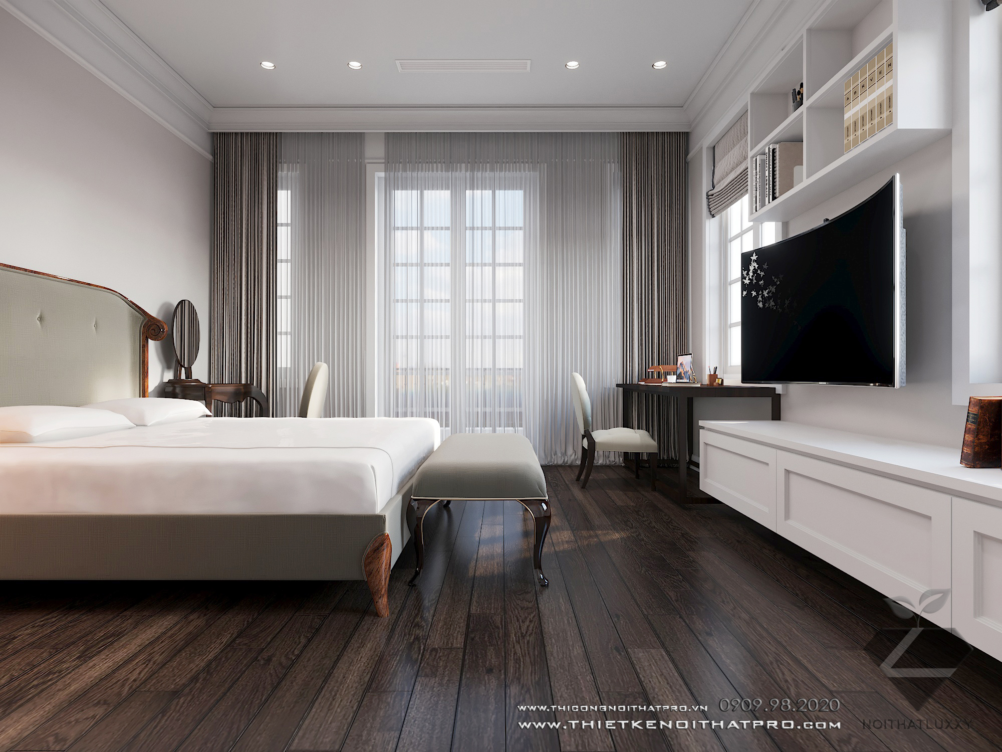 Thiết kế nội thất Biệt Thự tại Hà Nội Biệt thự Vinhomes the Hảmony 1599550164 30