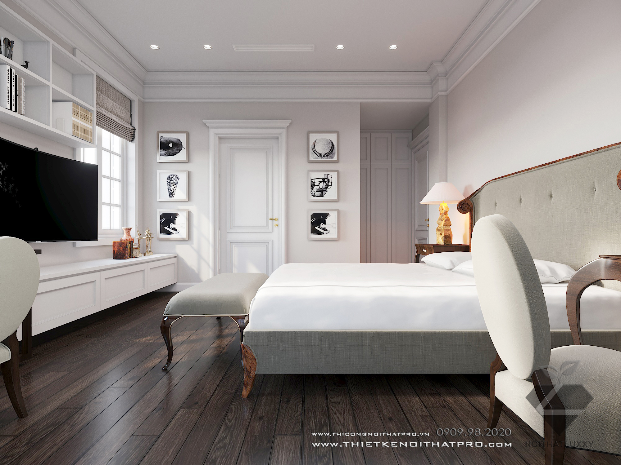 Thiết kế nội thất Biệt Thự tại Hà Nội Biệt thự Vinhomes the Hảmony 1599550164 31