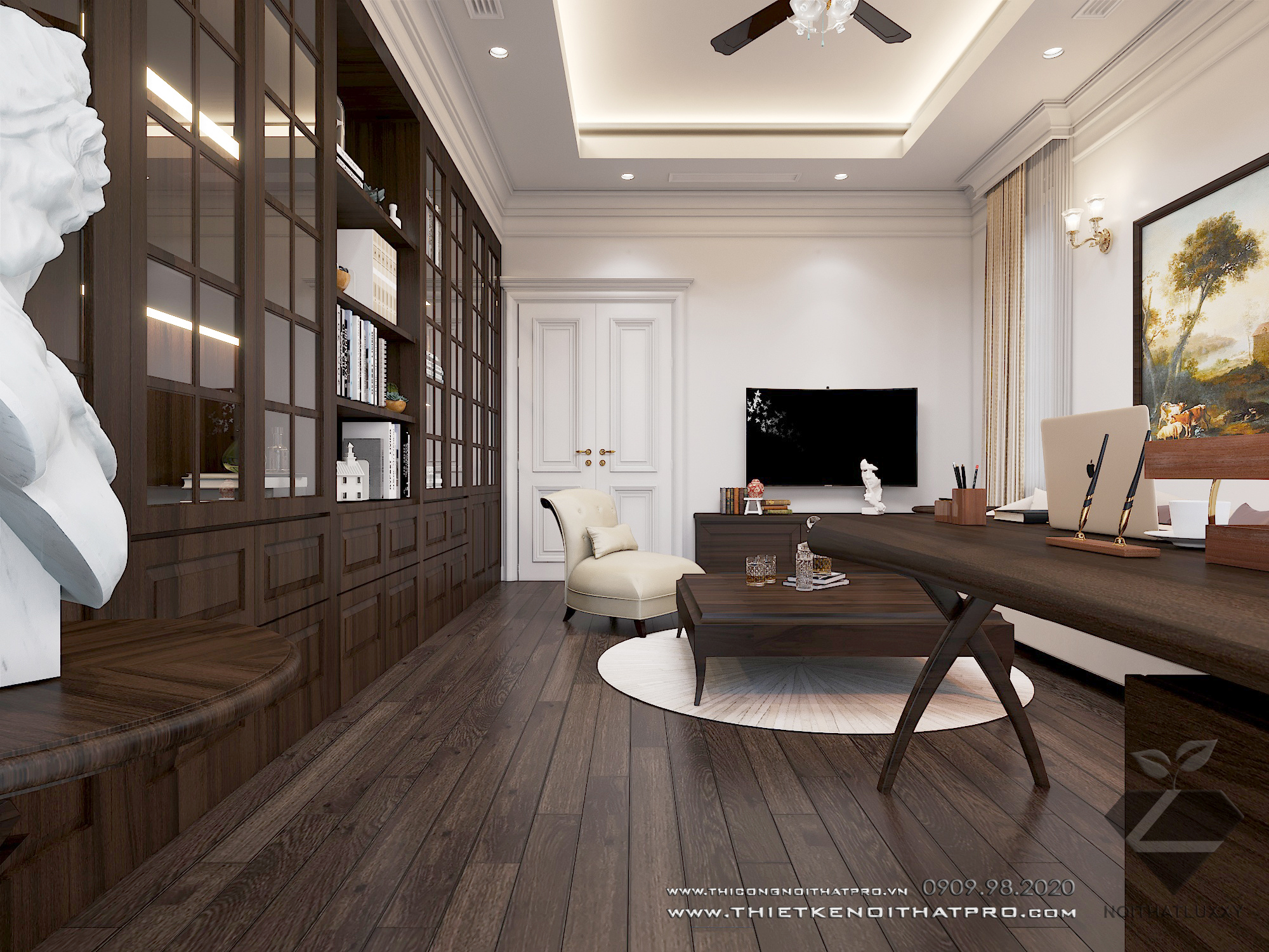 Thiết kế nội thất Biệt Thự tại Hà Nội Biệt thự Vinhomes the Hảmony 1599550165 33