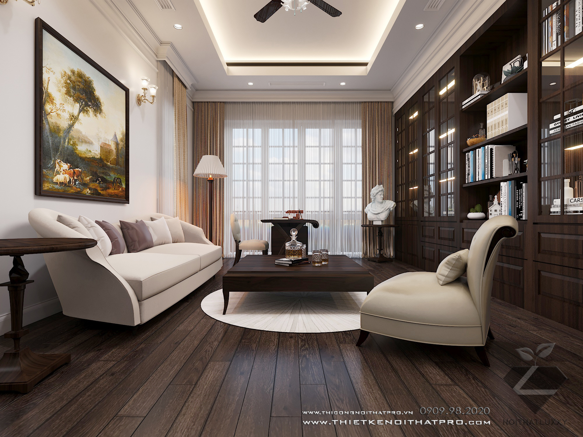 Thiết kế nội thất Biệt Thự tại Hà Nội Biệt thự Vinhomes the Hảmony 1599550166 34