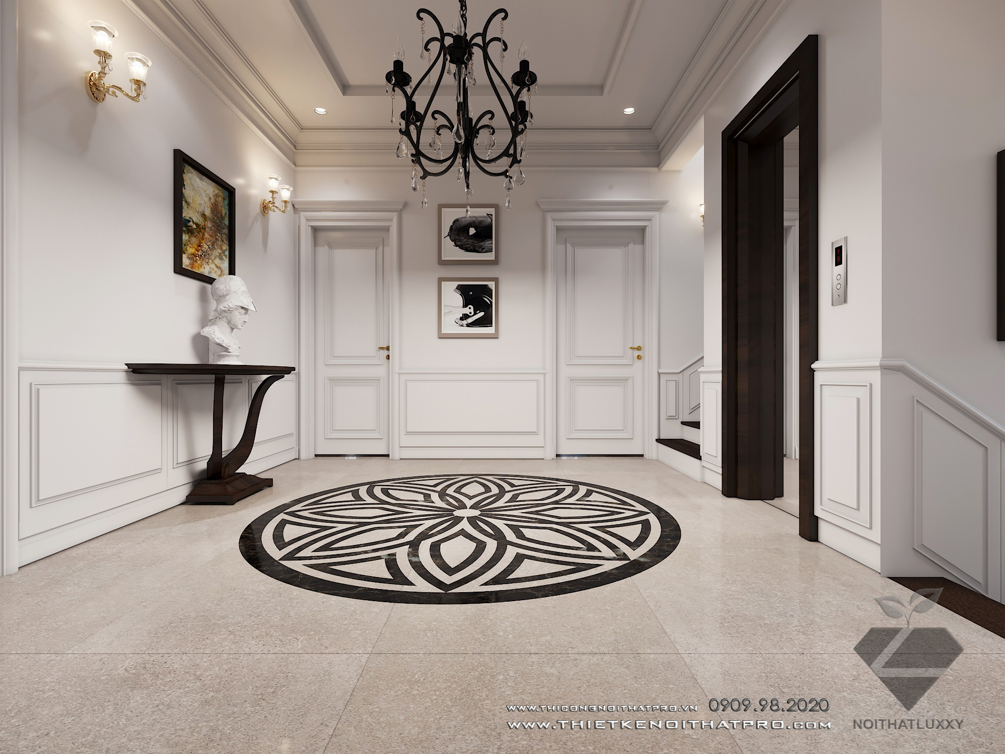 Thiết kế nội thất Biệt Thự tại Hà Nội Biệt thự Vinhomes the Hảmony 1599550166 37