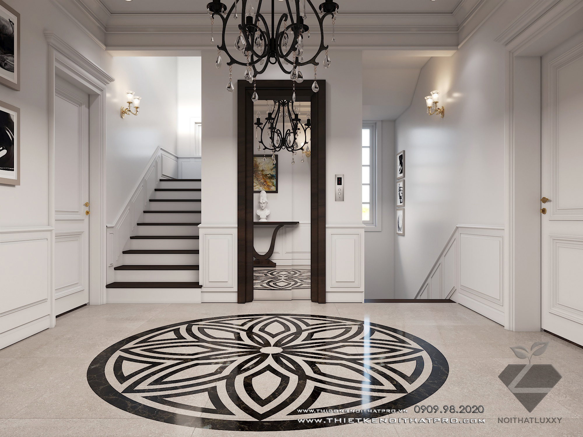 Thiết kế nội thất Biệt Thự tại Hà Nội Biệt thự Vinhomes the Hảmony 1599550166 38