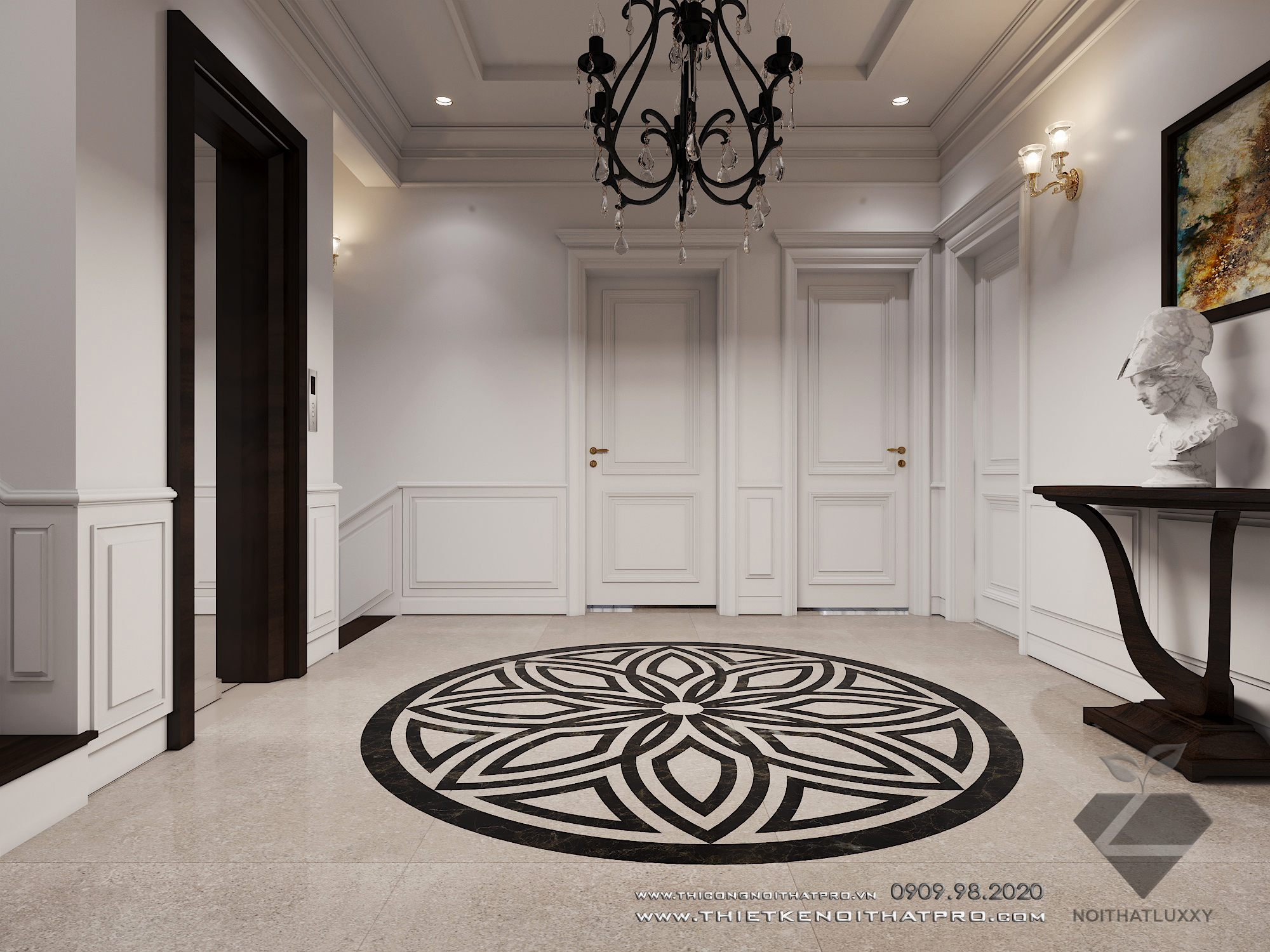 Thiết kế nội thất Biệt Thự tại Hà Nội Biệt thự Vinhomes the Hảmony 1599550166 39