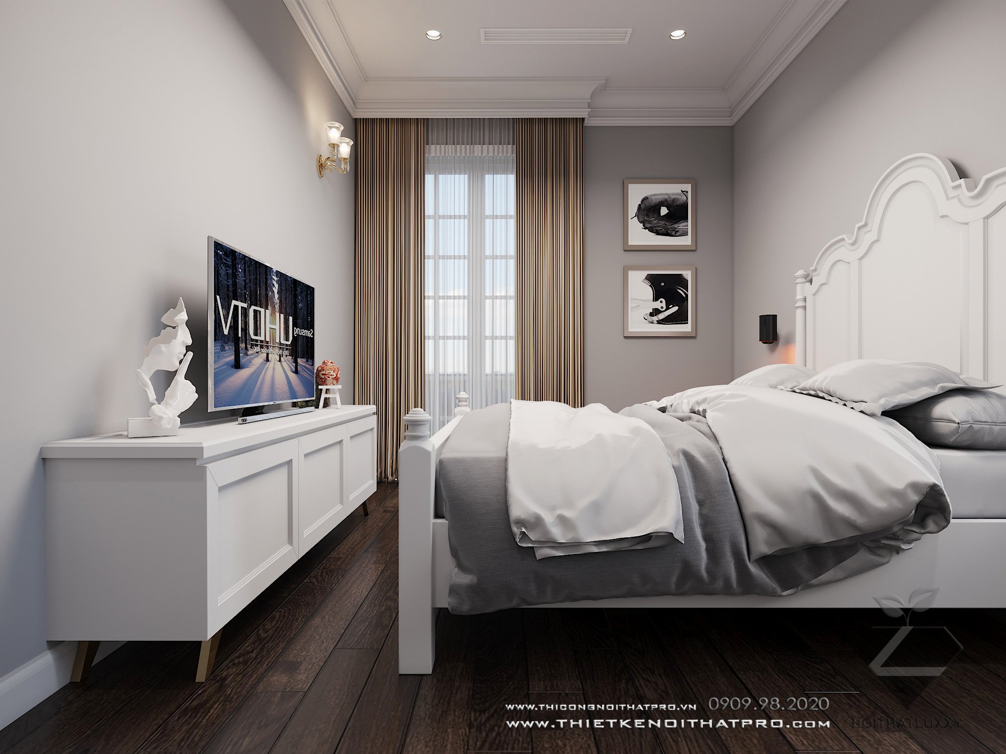 Thiết kế nội thất Biệt Thự tại Hà Nội Biệt thự Vinhomes the Hảmony 1599550167 42