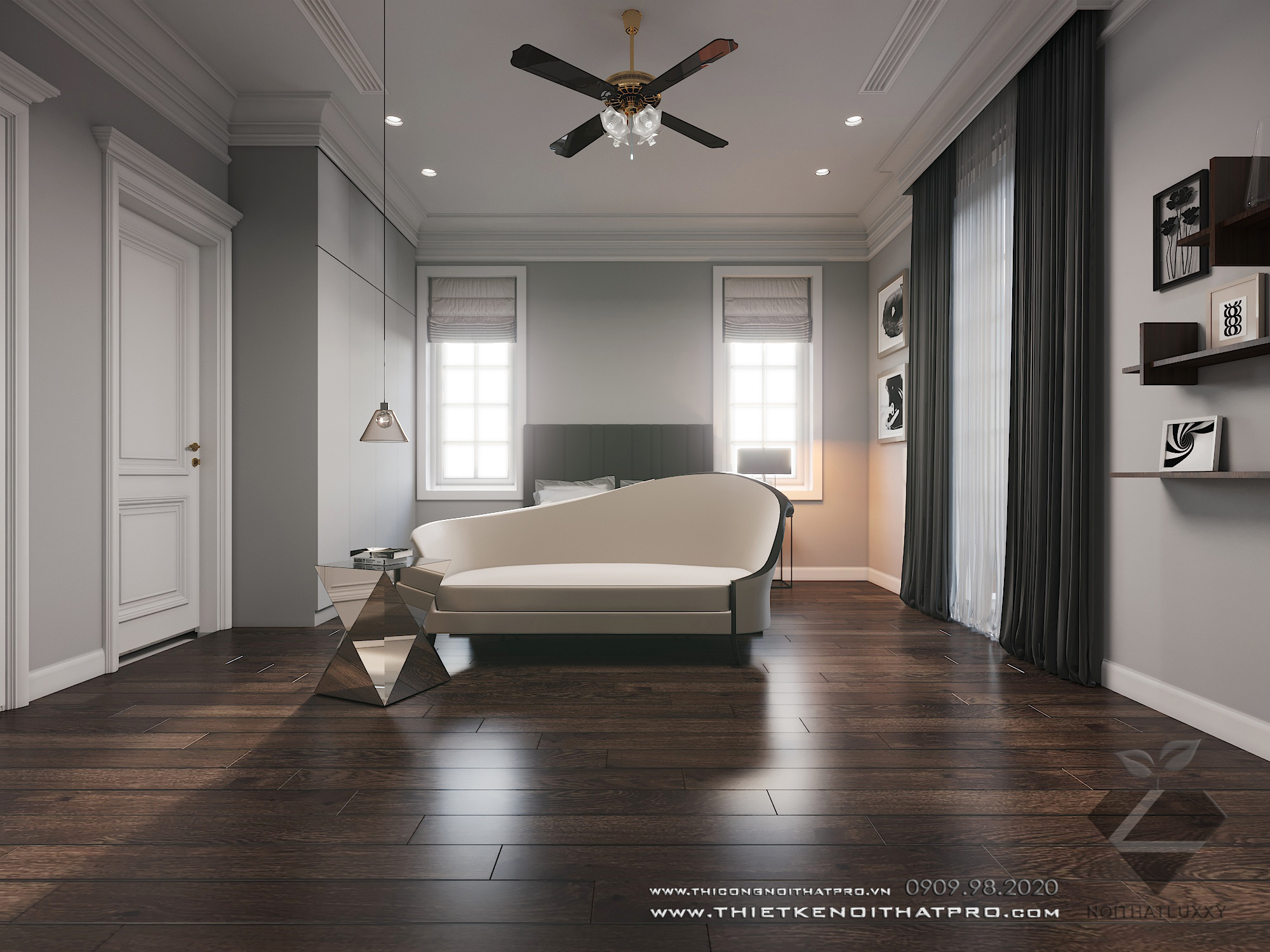 Thiết kế nội thất Biệt Thự tại Hà Nội Biệt thự Vinhomes the Hảmony 1599550168 45