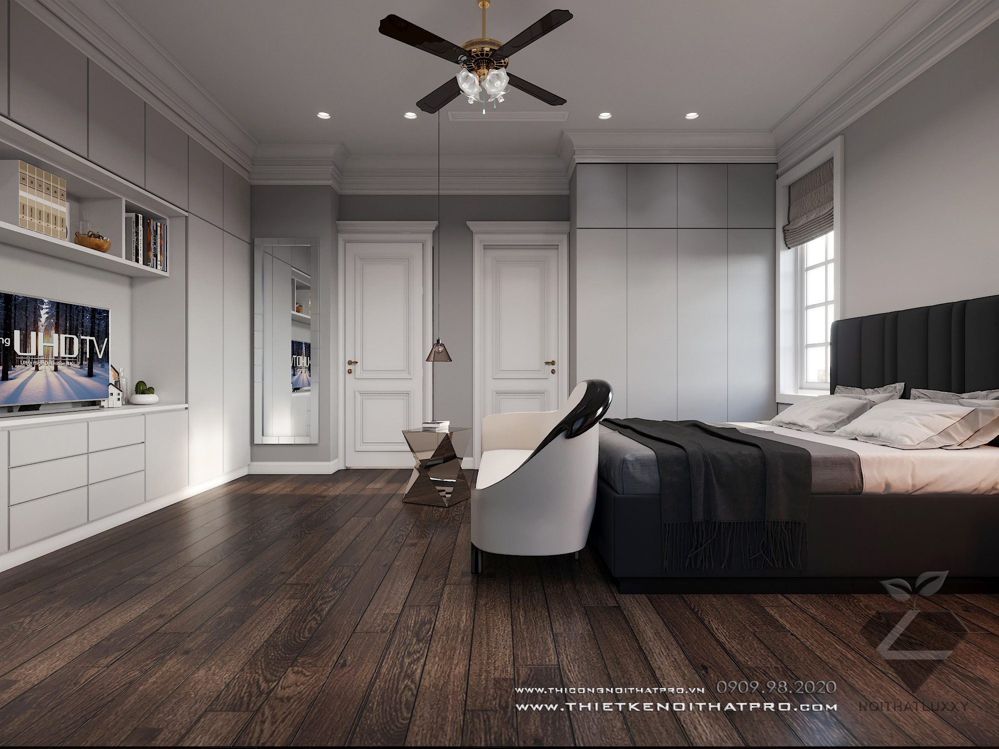 Thiết kế nội thất Biệt Thự tại Hà Nội Biệt thự Vinhomes the Hảmony 1599550168 46