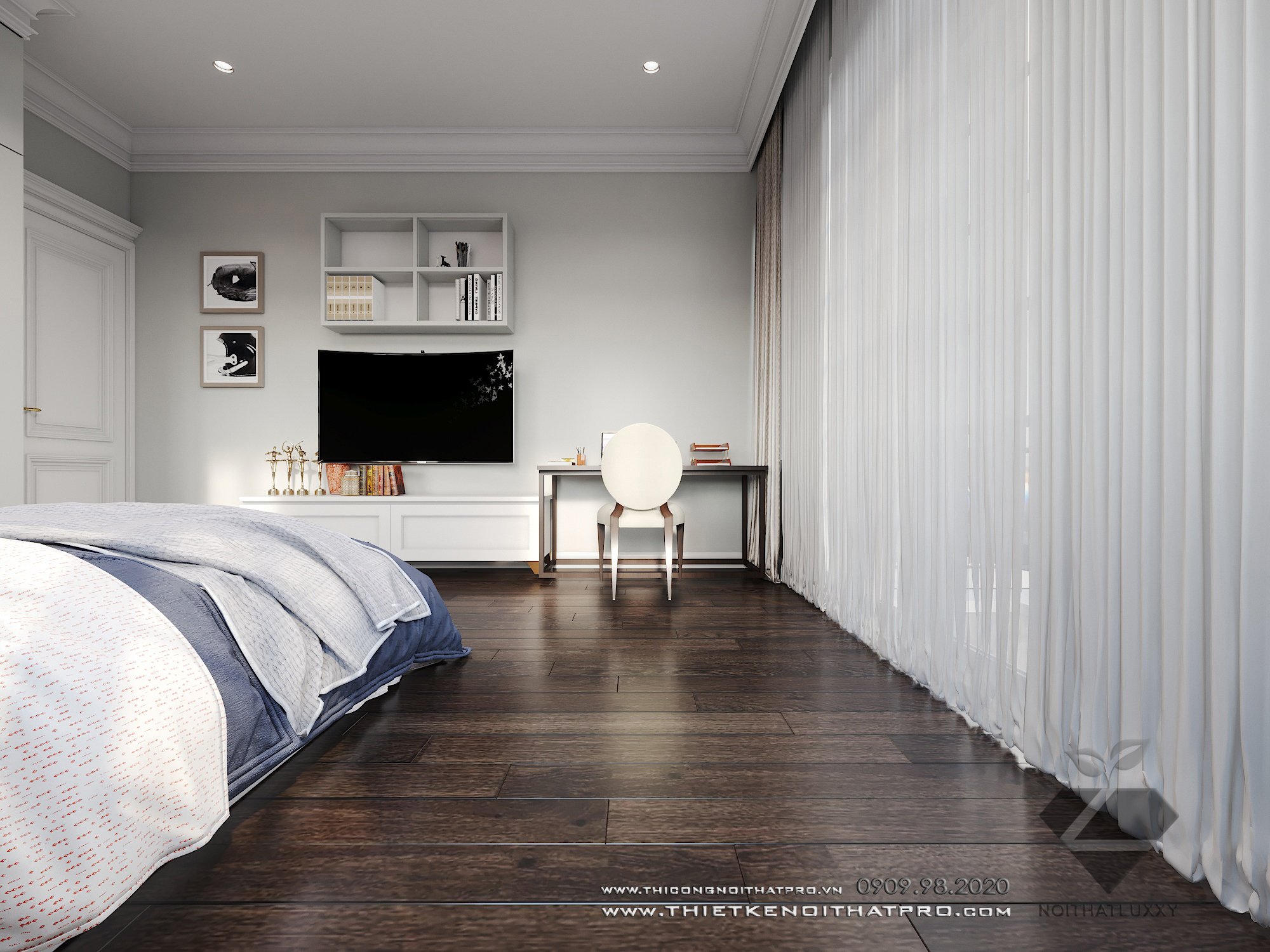 Thiết kế nội thất Biệt Thự tại Hà Nội Biệt thự Vinhomes the Hảmony 1599550168 49