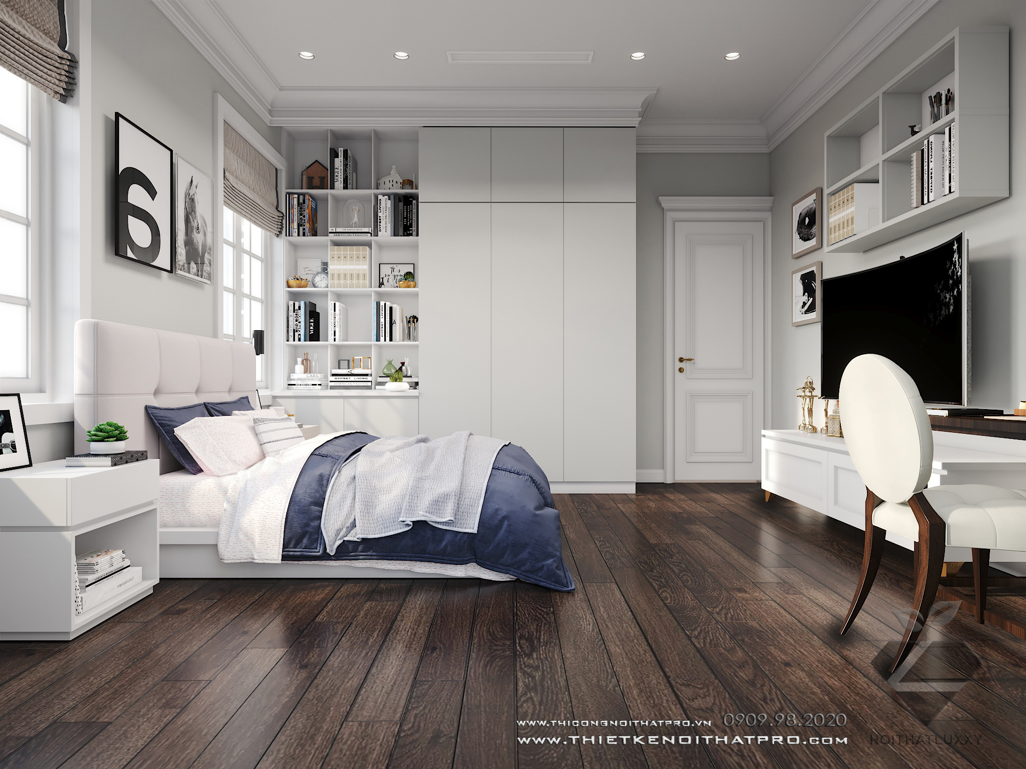 Thiết kế nội thất Biệt Thự tại Hà Nội Biệt thự Vinhomes the Hảmony 1599550169 50