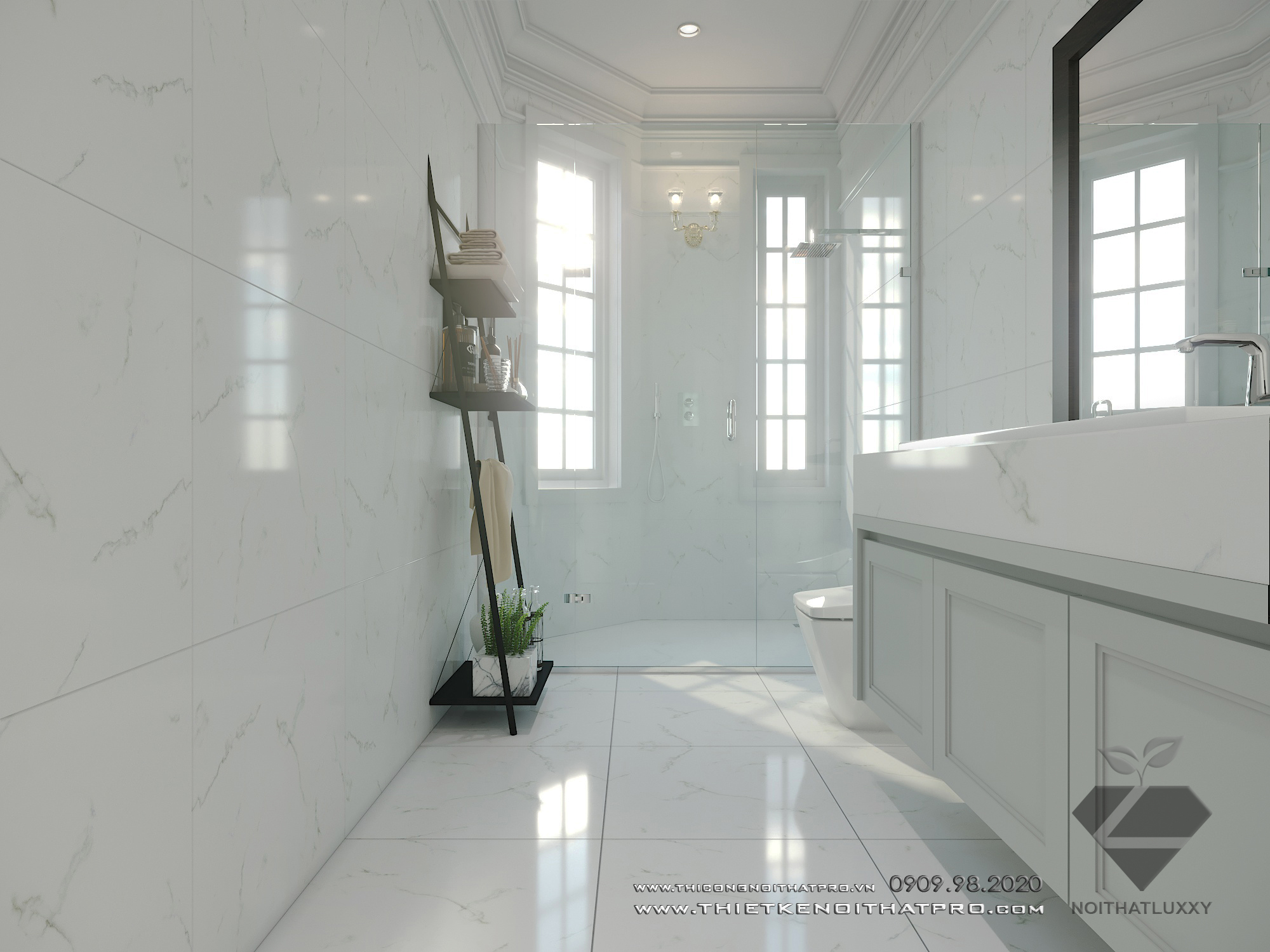 Thiết kế nội thất Biệt Thự tại Hà Nội Biệt thự Vinhomes the Hảmony 1599550171 56