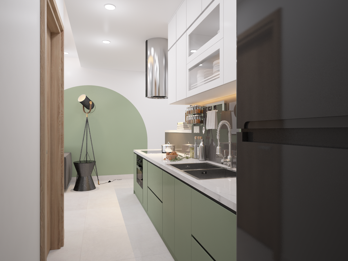 Thiết kế nội thất Chung Cư tại Hồ Chí Minh CĂN HỘ GREEN RIVER Q8 - CĂN HỘ XANH 1607028536 4