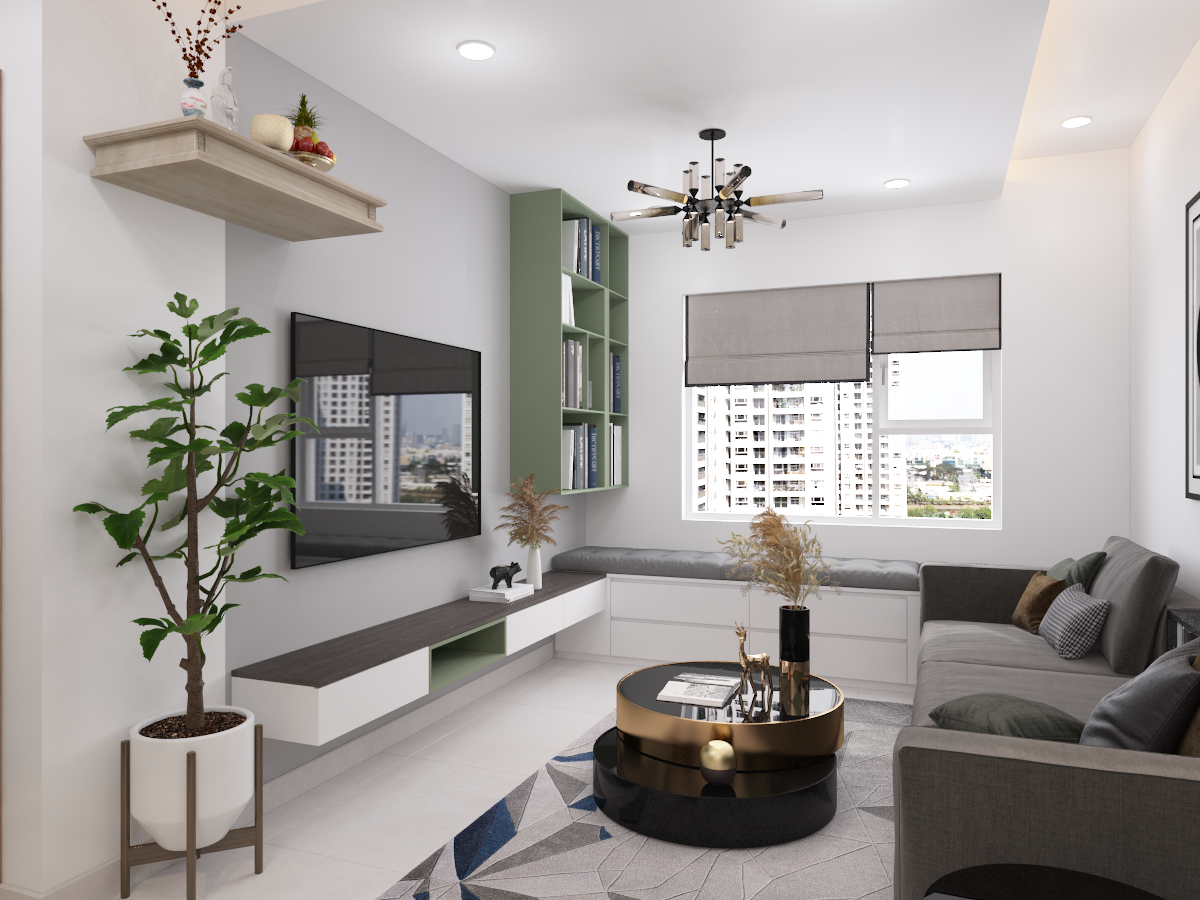 Thiết kế nội thất Chung Cư tại Hồ Chí Minh CĂN HỘ GREEN RIVER Q8 - CĂN HỘ XANH 1607028538 2