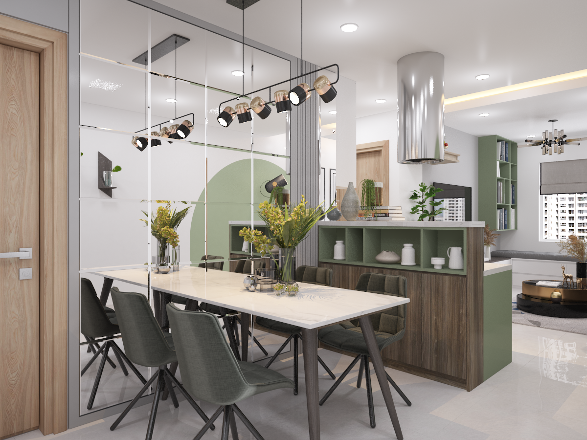 Thiết kế nội thất Chung Cư tại Hồ Chí Minh CĂN HỘ GREEN RIVER Q8 - CĂN HỘ XANH 1607028538 5