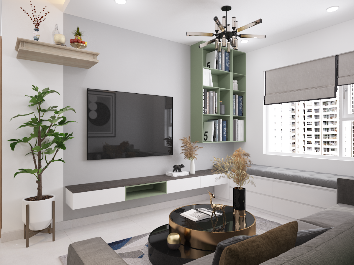 Thiết kế nội thất Chung Cư tại Hồ Chí Minh CĂN HỘ GREEN RIVER Q8 - CĂN HỘ XANH 1607028539 1