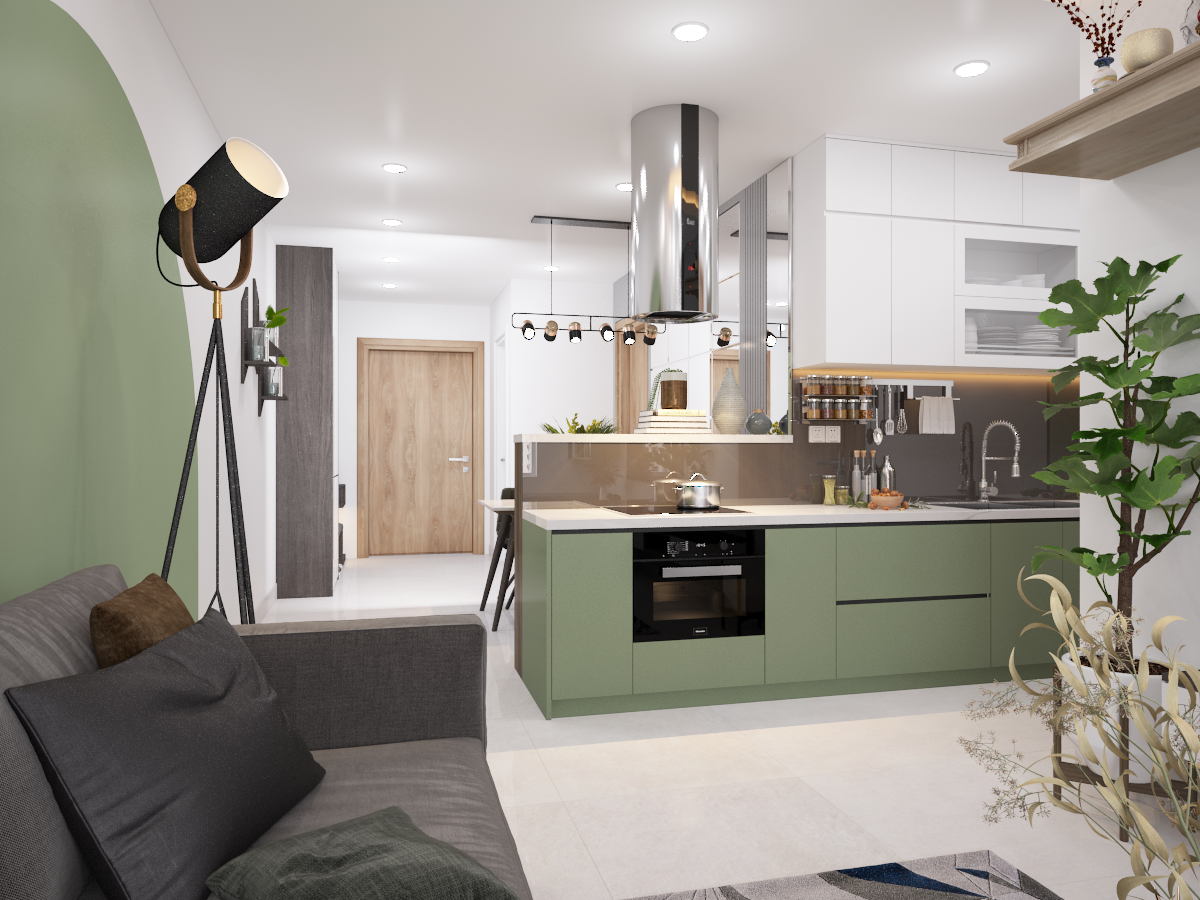 Thiết kế nội thất Chung Cư tại Hồ Chí Minh CĂN HỘ GREEN RIVER Q8 - CĂN HỘ XANH 1607028541 9