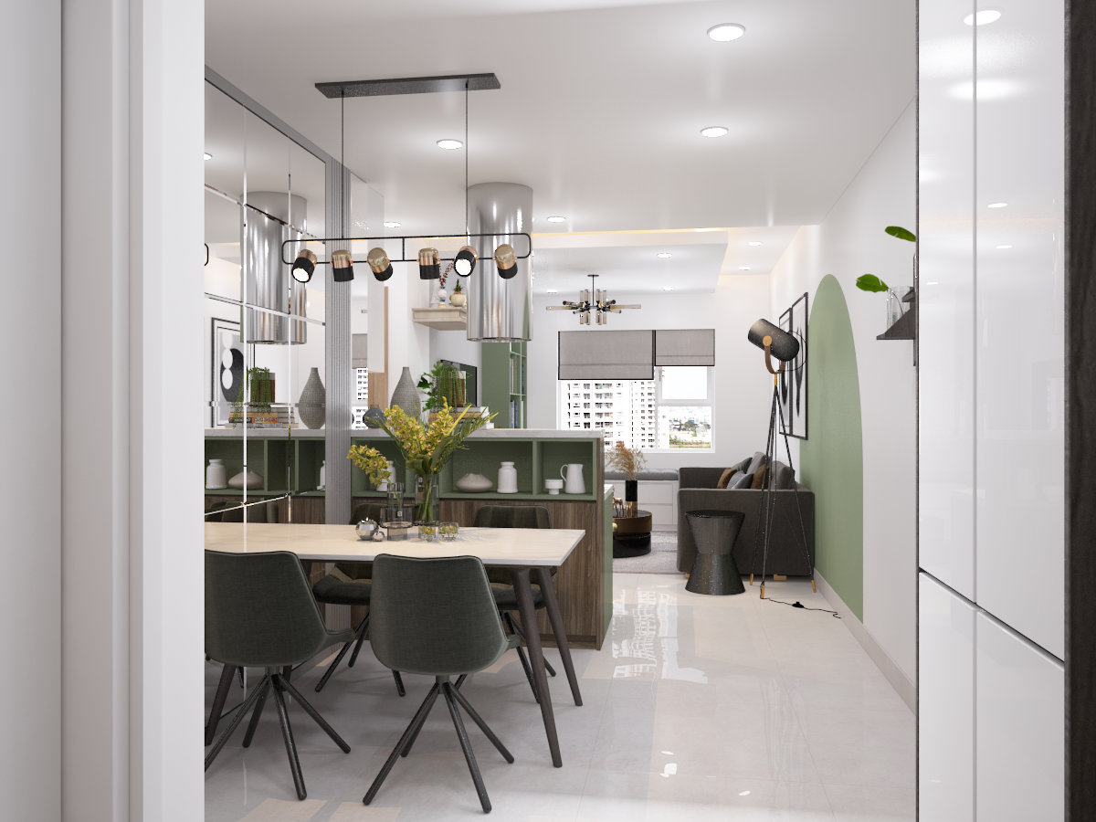 Thiết kế nội thất Chung Cư tại Hồ Chí Minh CĂN HỘ GREEN RIVER Q8 - CĂN HỘ XANH 1607028542 8