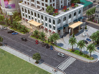 Thiết kế Khách Sạn tại Nghệ An Diễn họa 3D khách sạn Minh Phú