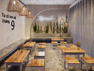 Thiết kế nội thất Cafe tại Sơn La September Cafe - Sơn La