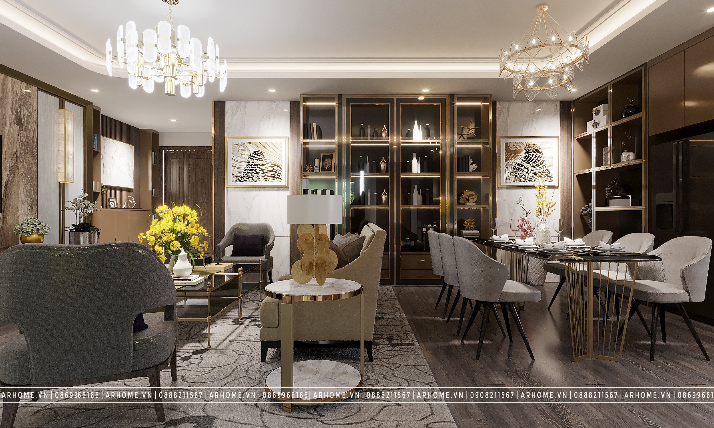 Thiết kế nội thất Chung Cư tại Hà Nội Thiết kế nội thất căn hộ chung cư N05 Hoàng Đạo Thuý phong cách Hiện Đại 1610507681 6