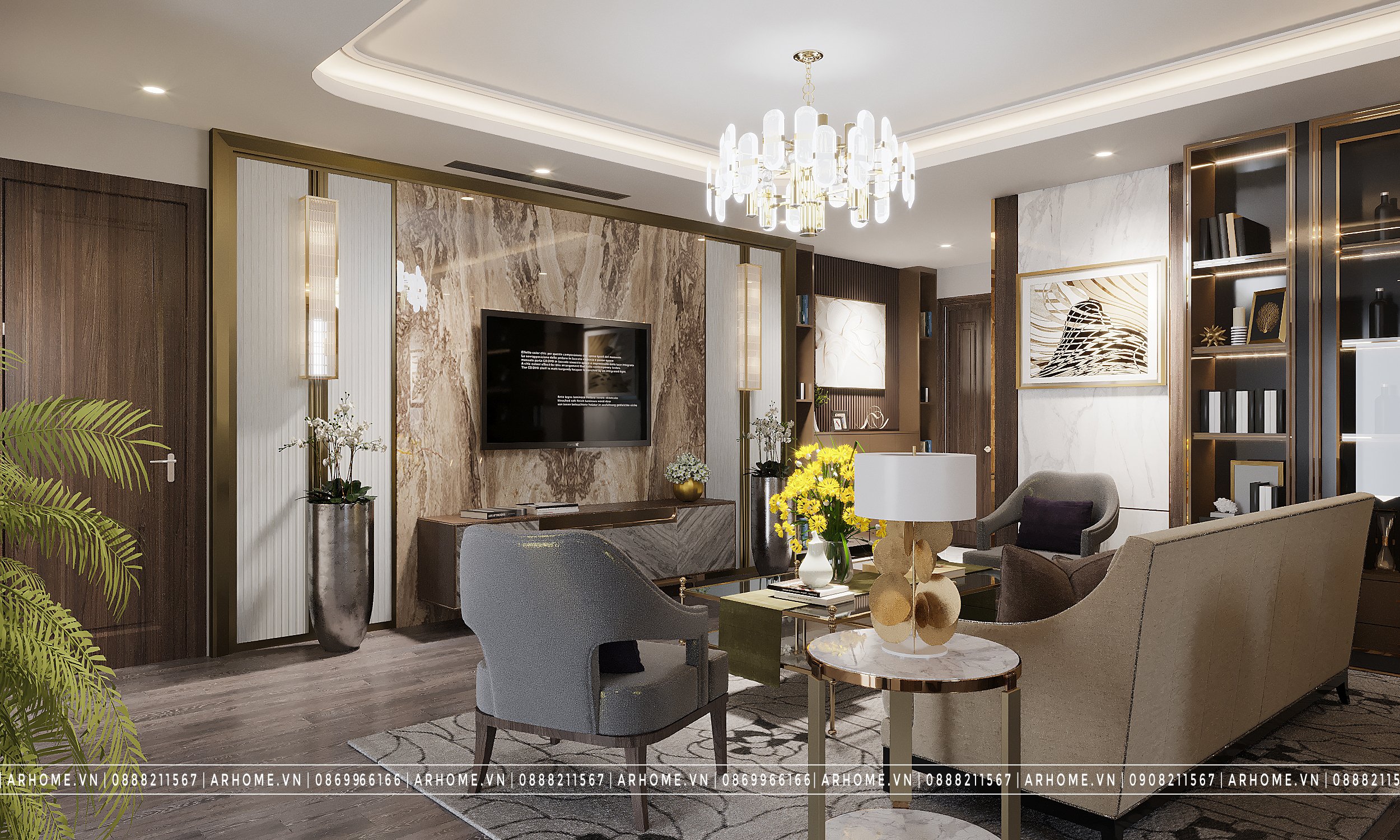 Thiết kế nội thất Chung Cư tại Hà Nội Thiết kế nội thất căn hộ chung cư N05 Hoàng Đạo Thuý phong cách Hiện Đại 1610507685 2