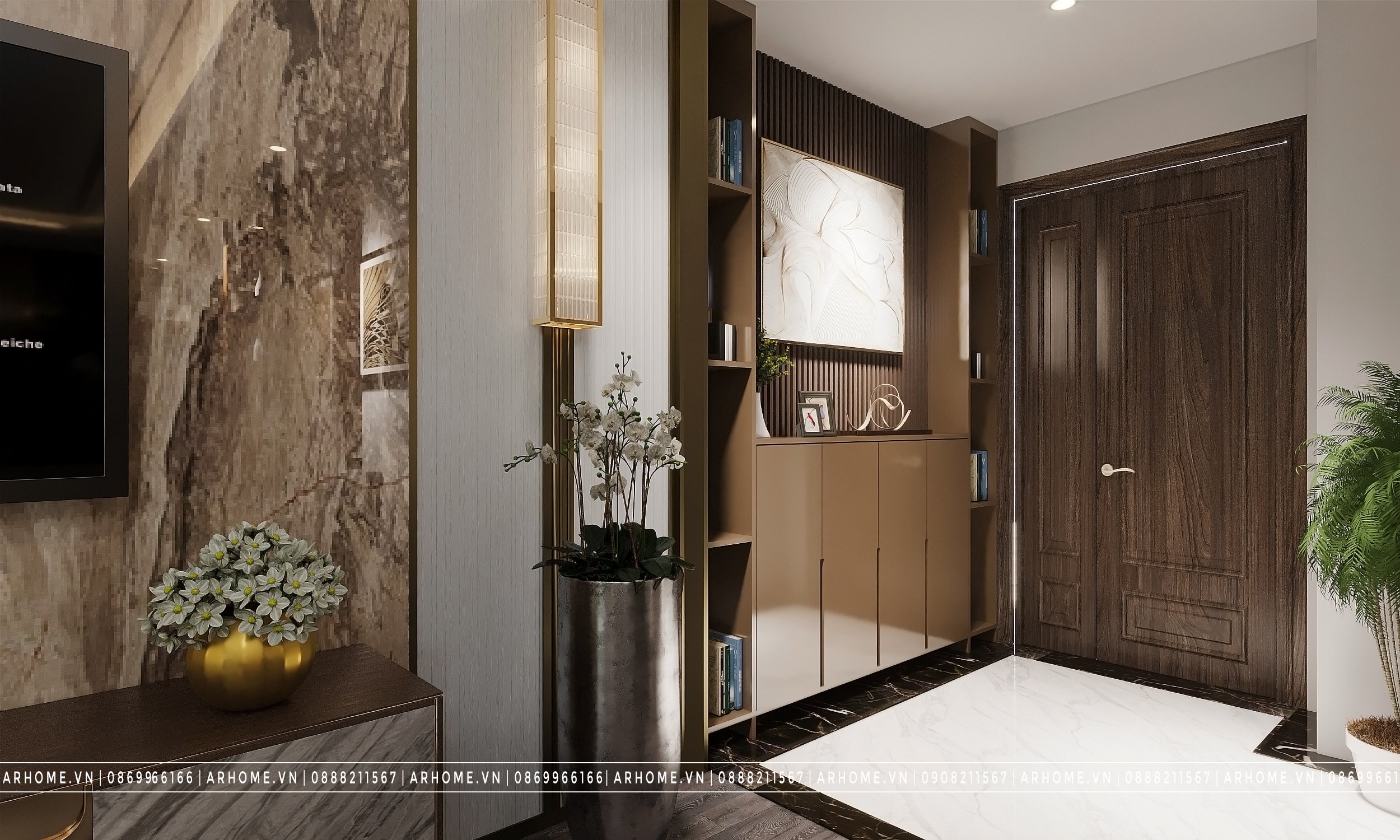 Thiết kế nội thất Chung Cư tại Hà Nội Thiết kế nội thất căn hộ chung cư N05 Hoàng Đạo Thuý phong cách Hiện Đại 1610507685 4