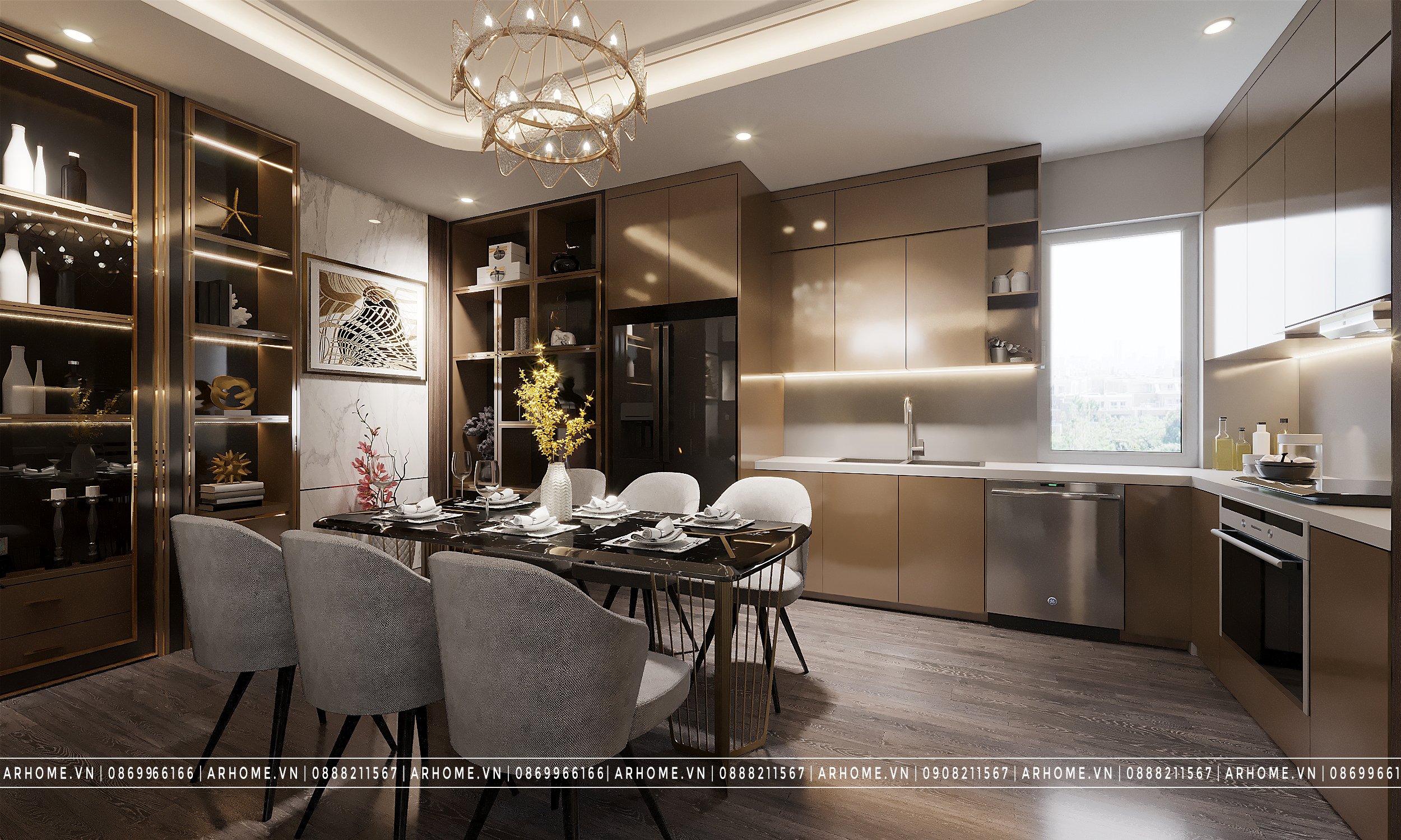 Thiết kế nội thất Chung Cư tại Hà Nội Thiết kế nội thất căn hộ chung cư N05 Hoàng Đạo Thuý phong cách Hiện Đại 1610507685 5