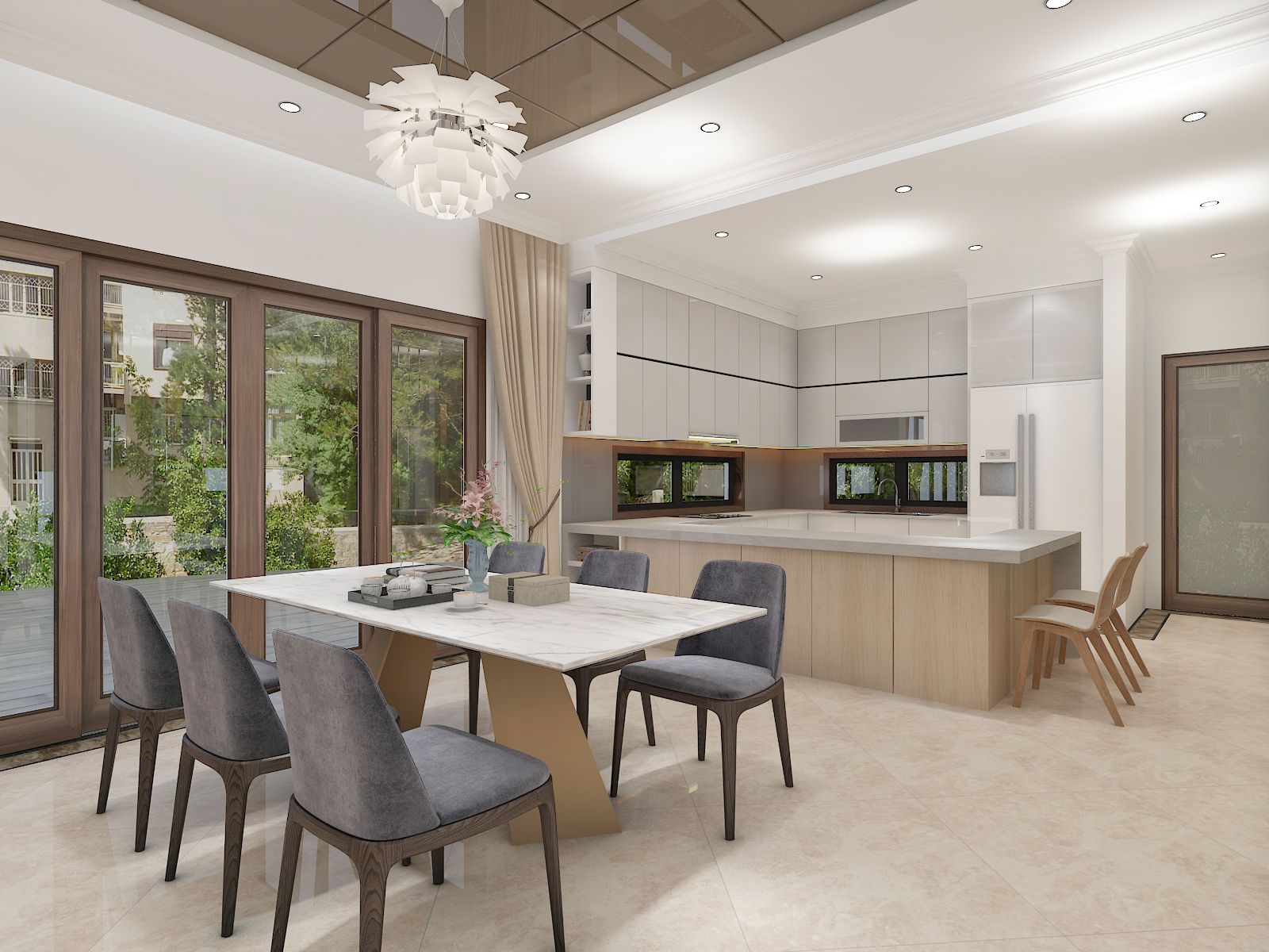 Thiết kế nội thất Biệt Thự tại Hà Nội Biệt thự anh Tú- Hà Nội 1613834871 2