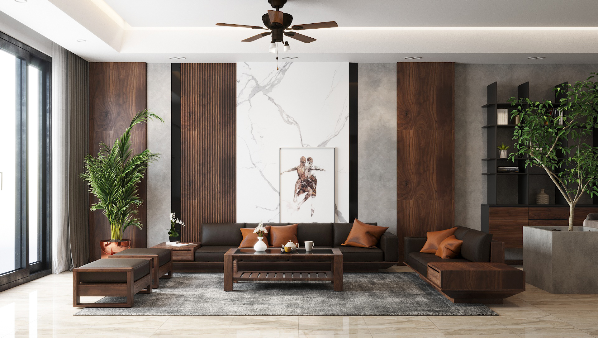 Thiết kế nội thất Nhà Mặt Phố tại Lào Cai Nhà Phố Liền Kề - Khu đô thị mới Bắc Cường 1 - Lào Cai 1615396018 5
