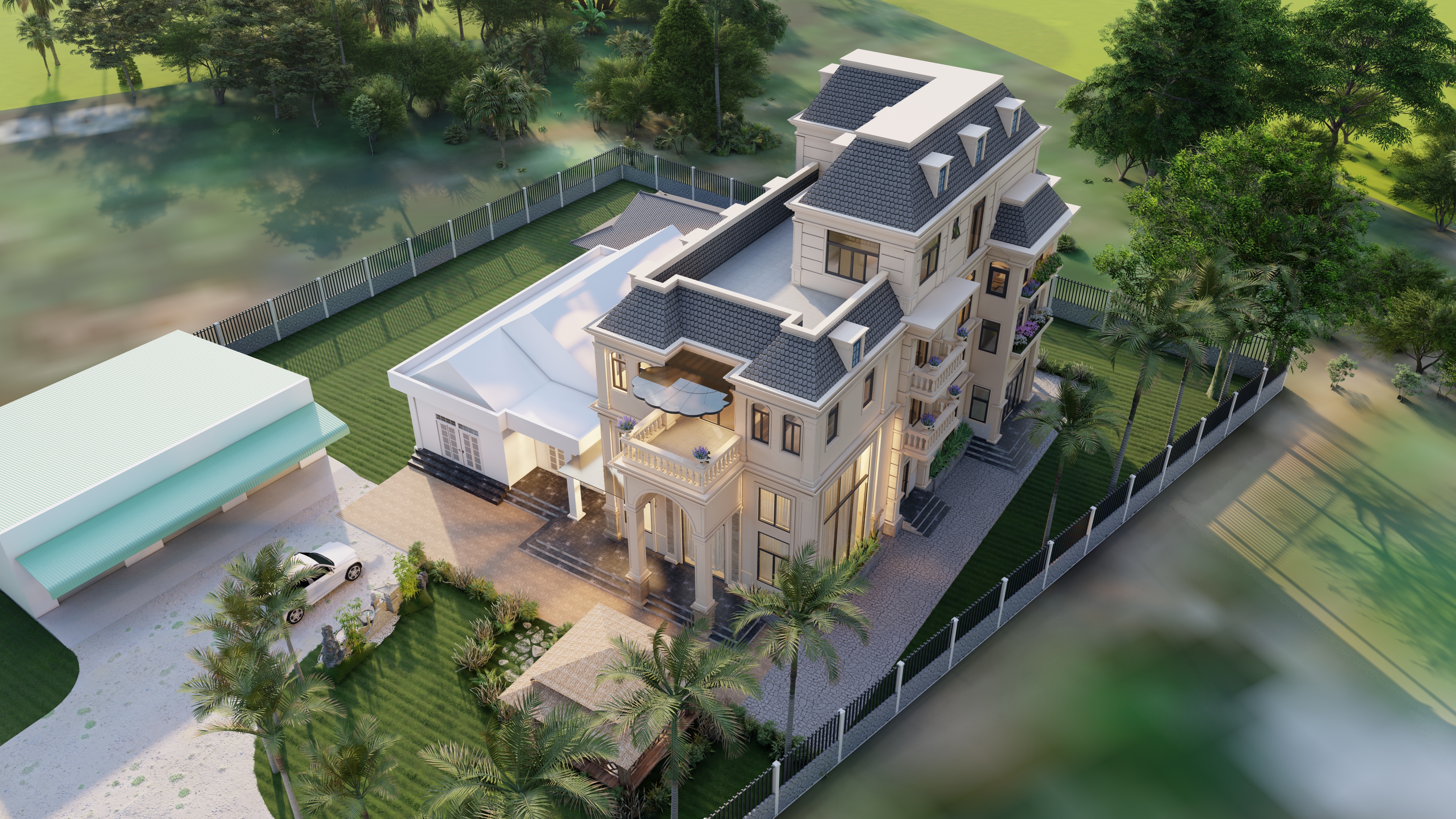 Thiết kế Biệt Thự tại Bình Dương Biệt Thự vườn Bến Cát 1618191868 2