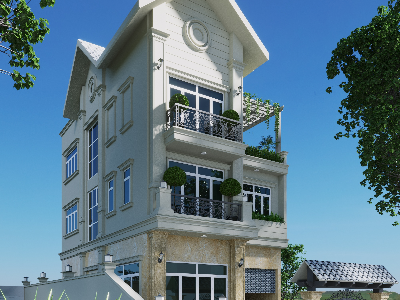 Thiết kế Biệt Thự tại Hồ Chí Minh BIỆT THỰ ANH NAM- CHỊ HÀ