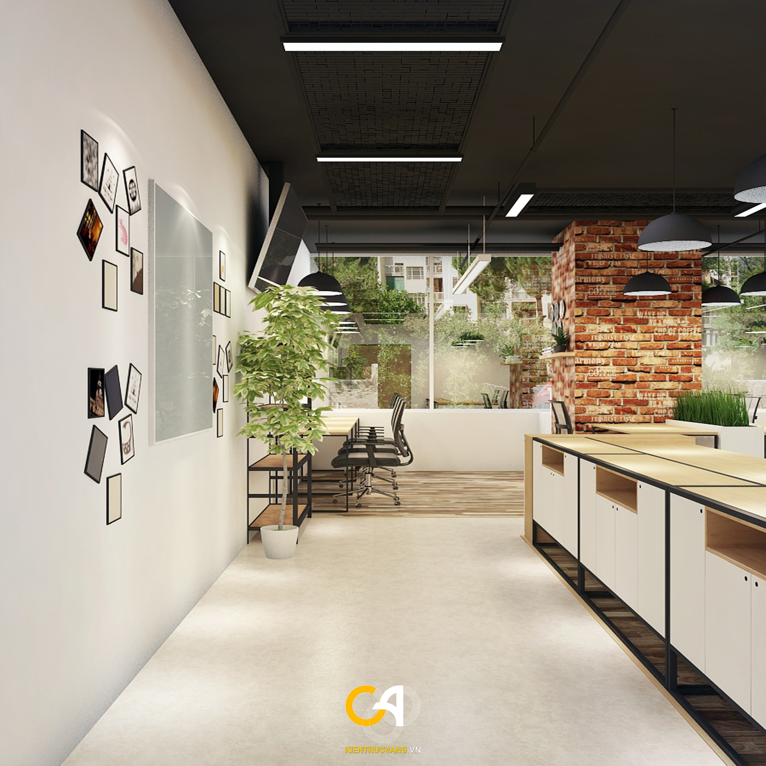 Thiết kế nội thất Văn Phòng tại Hồ Chí Minh Thiết kế nội thất văn phòng GEM tại Hồ Chí Minh 1623683196 0