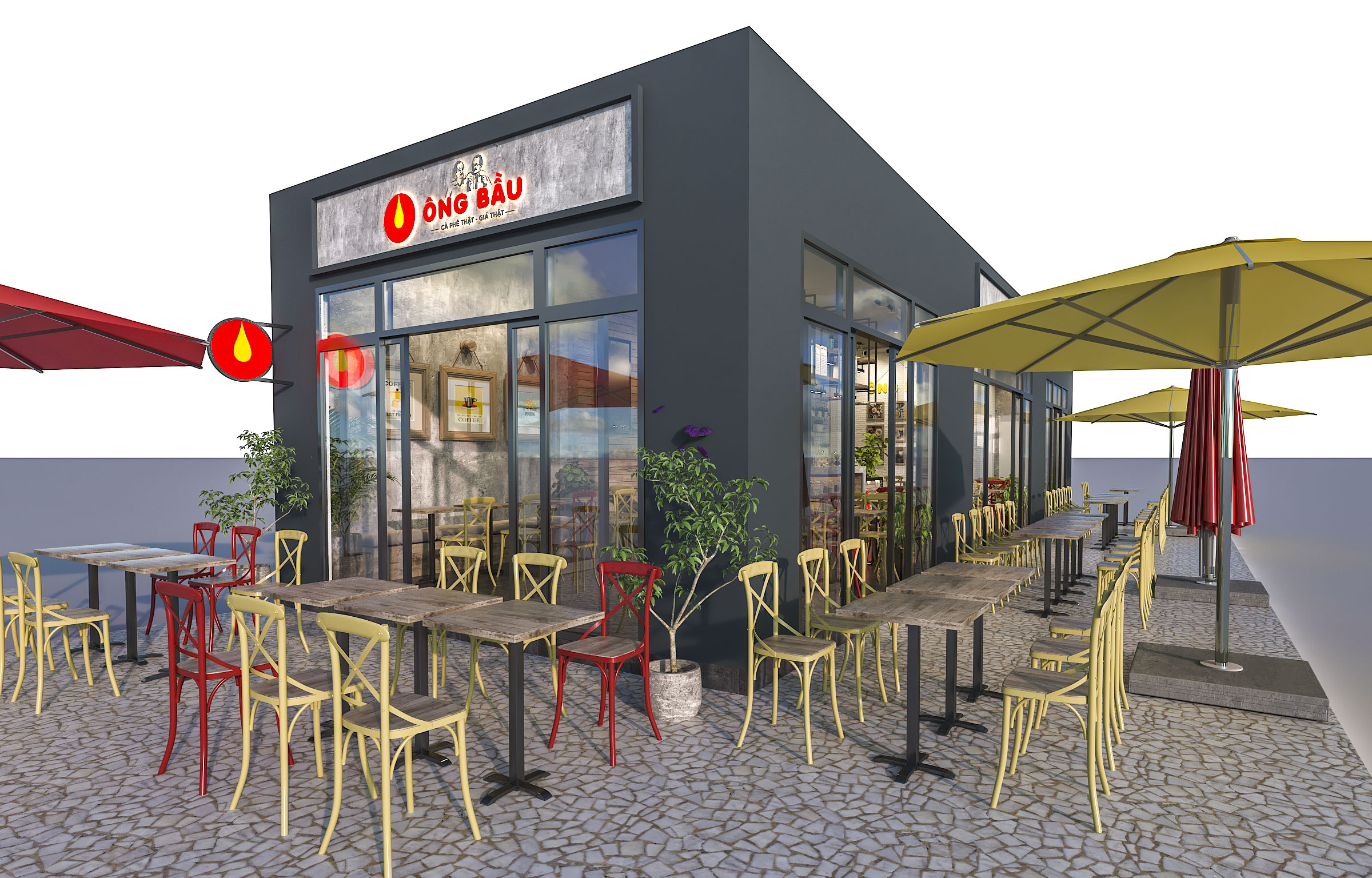 Thiết kế nội thất Cafe tại Hồ Chí Minh OB Coffee (concept) 1626191703 5