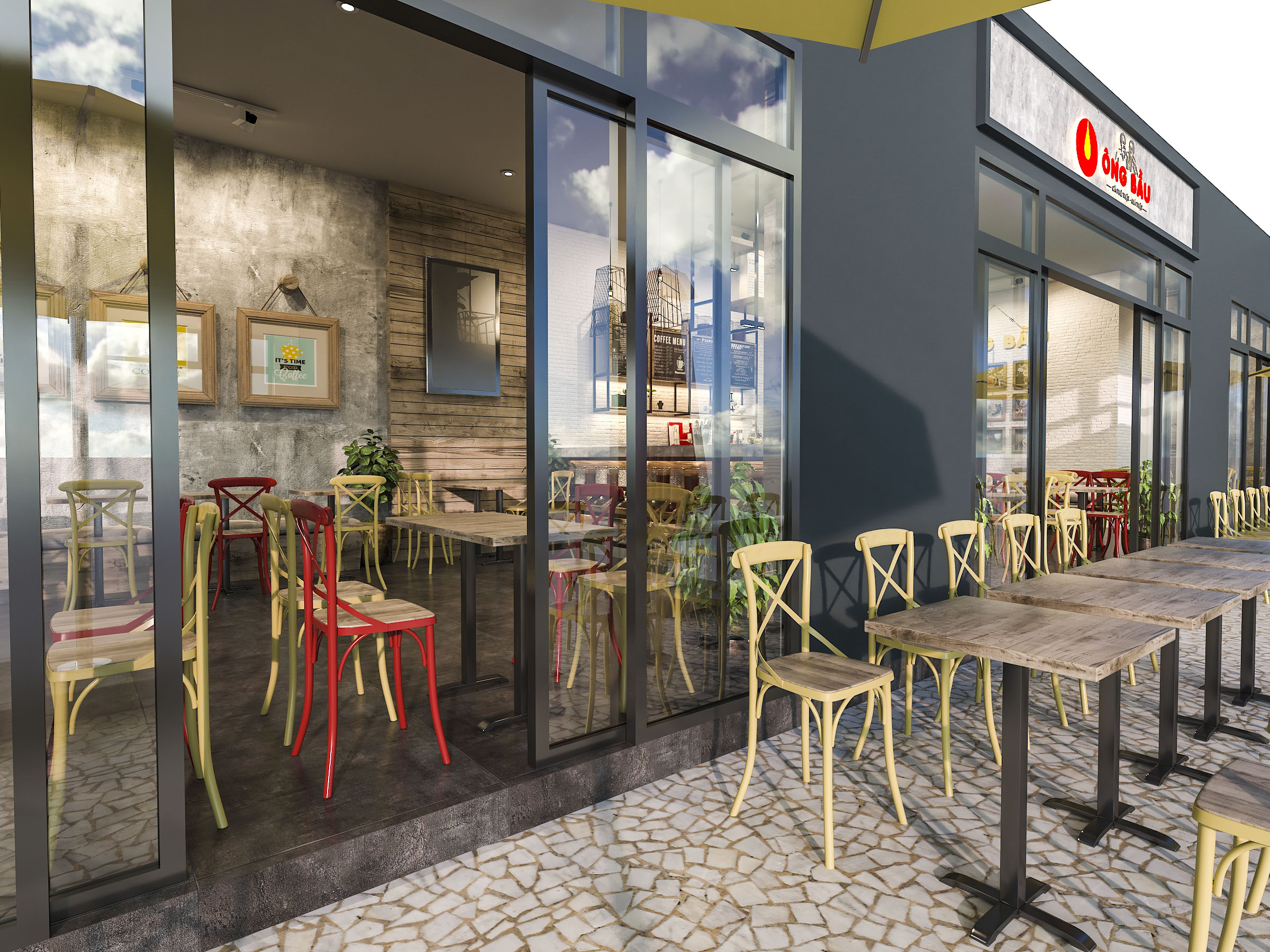 Thiết kế nội thất Cafe tại Hồ Chí Minh OB Coffee (concept) 1626191703 6