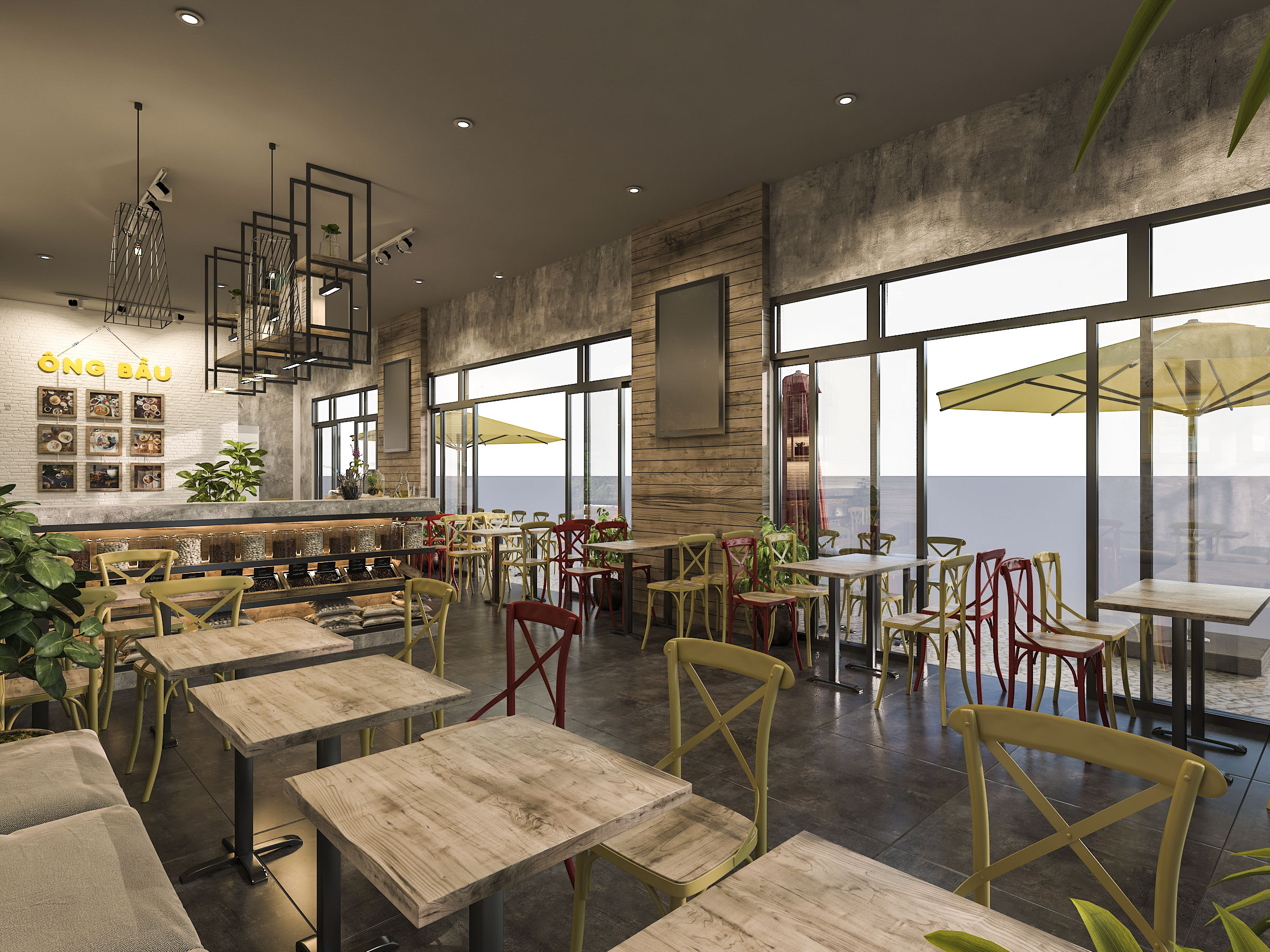 Thiết kế nội thất Cafe tại Hồ Chí Minh OB Coffee (concept) 1626191703 7