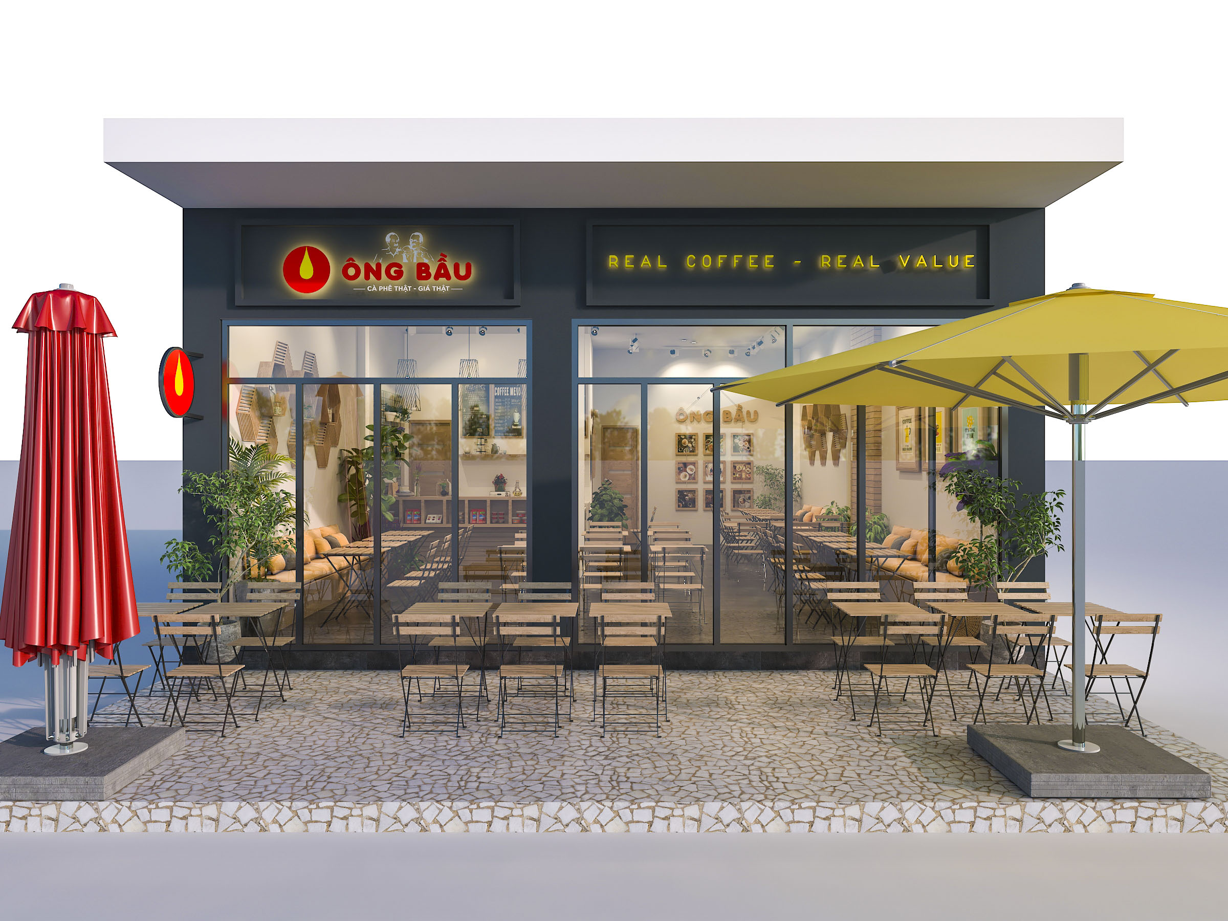 Thiết kế nội thất Cafe tại Hồ Chí Minh OB Coffee (concept) 1626191703 9