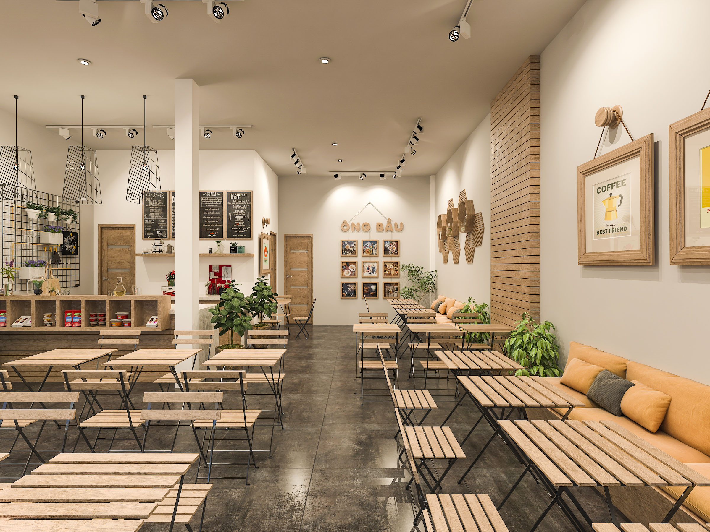 Thiết kế nội thất Cafe tại Hồ Chí Minh OB Coffee (concept) 1626191704 11