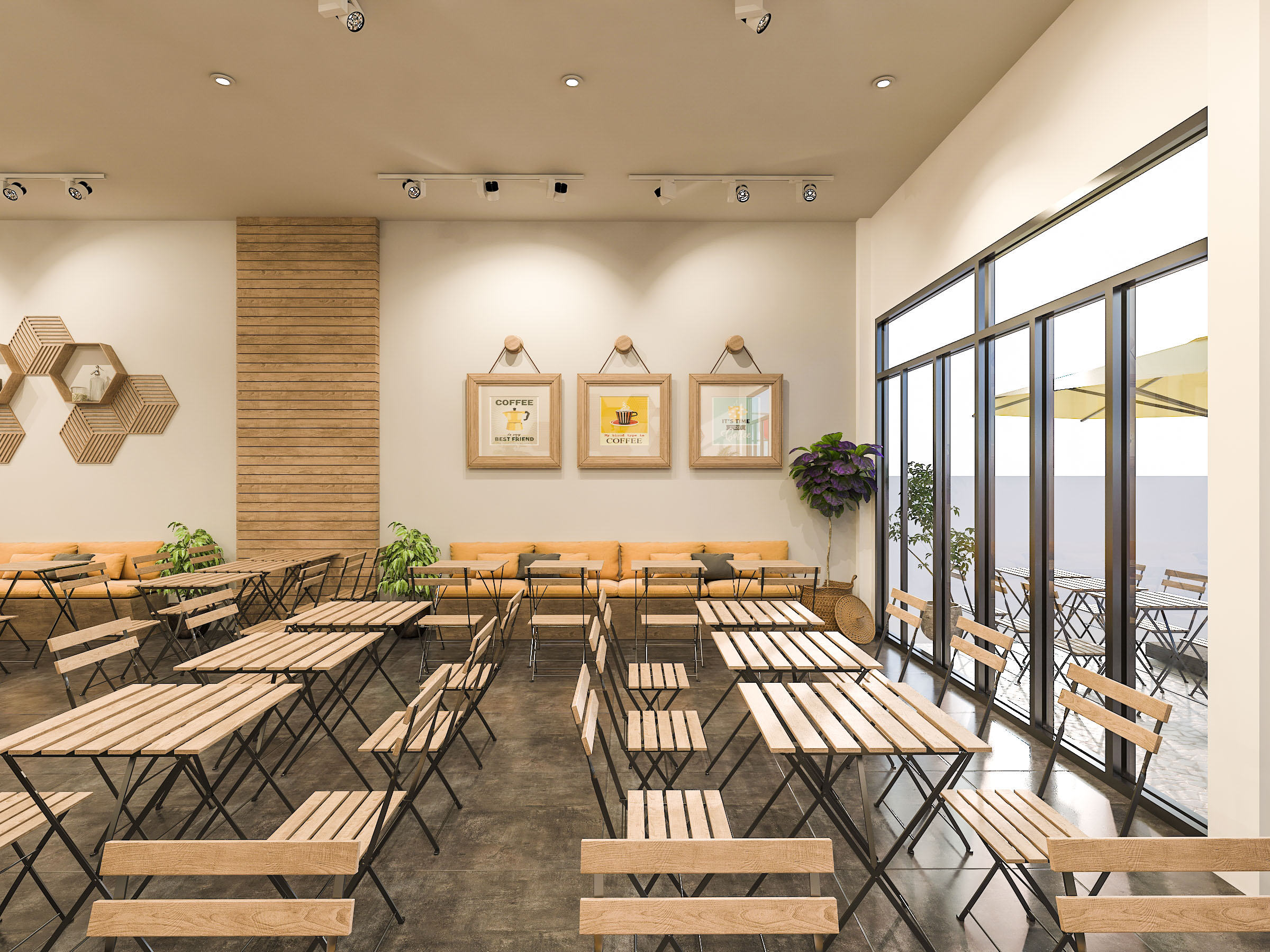 Thiết kế nội thất Cafe tại Hồ Chí Minh OB Coffee (concept) 1626191704 14