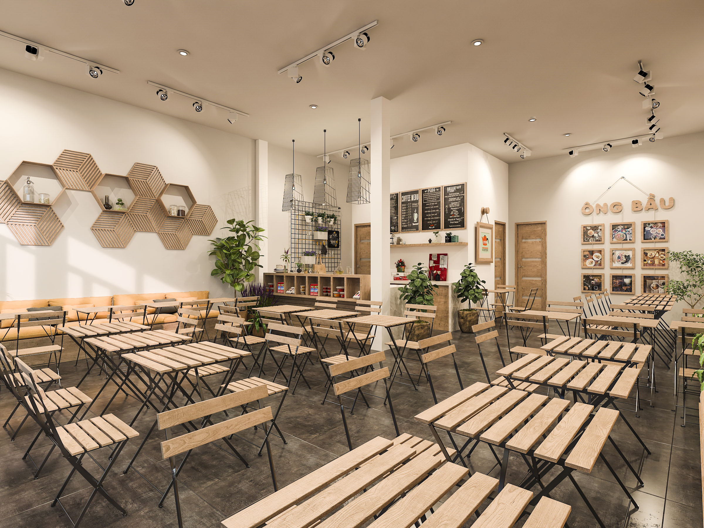 Thiết kế nội thất Cafe tại Hồ Chí Minh OB Coffee (concept) 1626191704 15