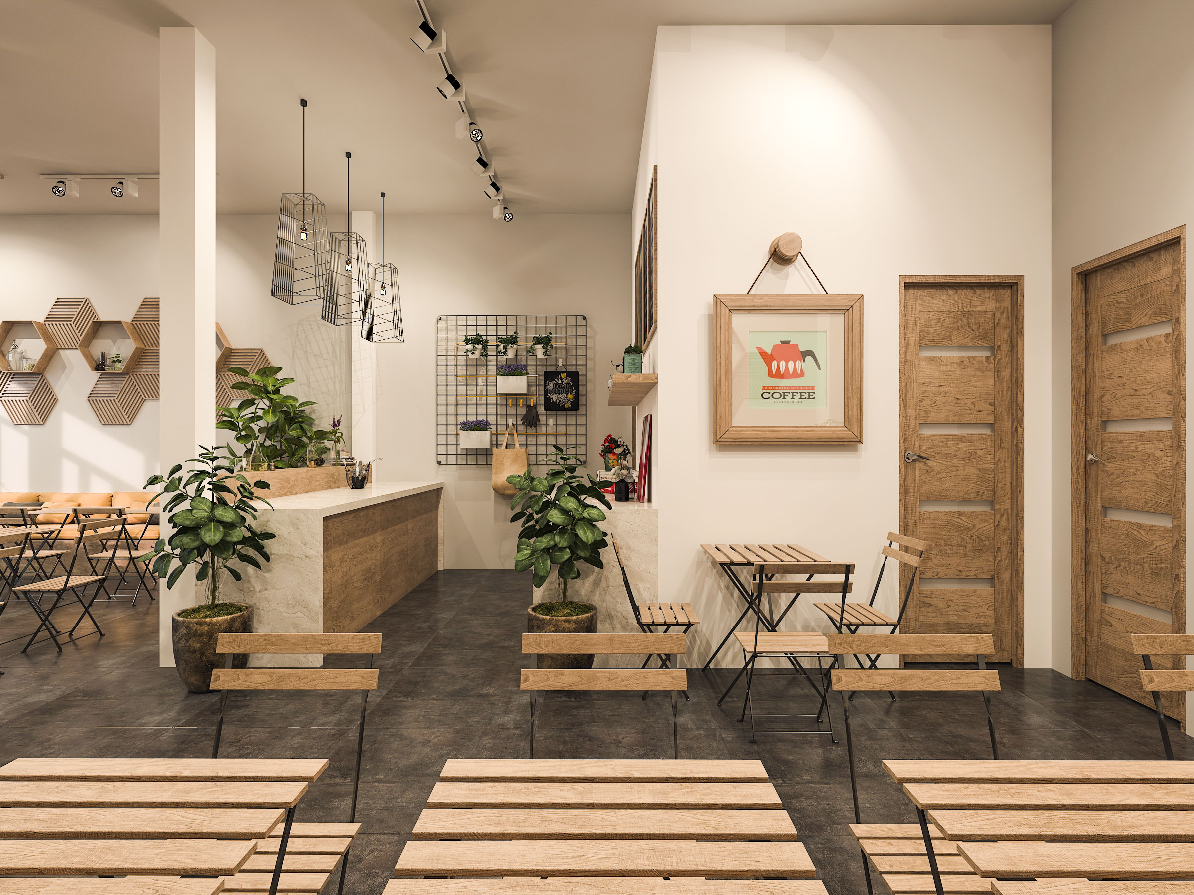 Thiết kế nội thất Cafe tại Hồ Chí Minh OB Coffee (concept) 1626191705 13