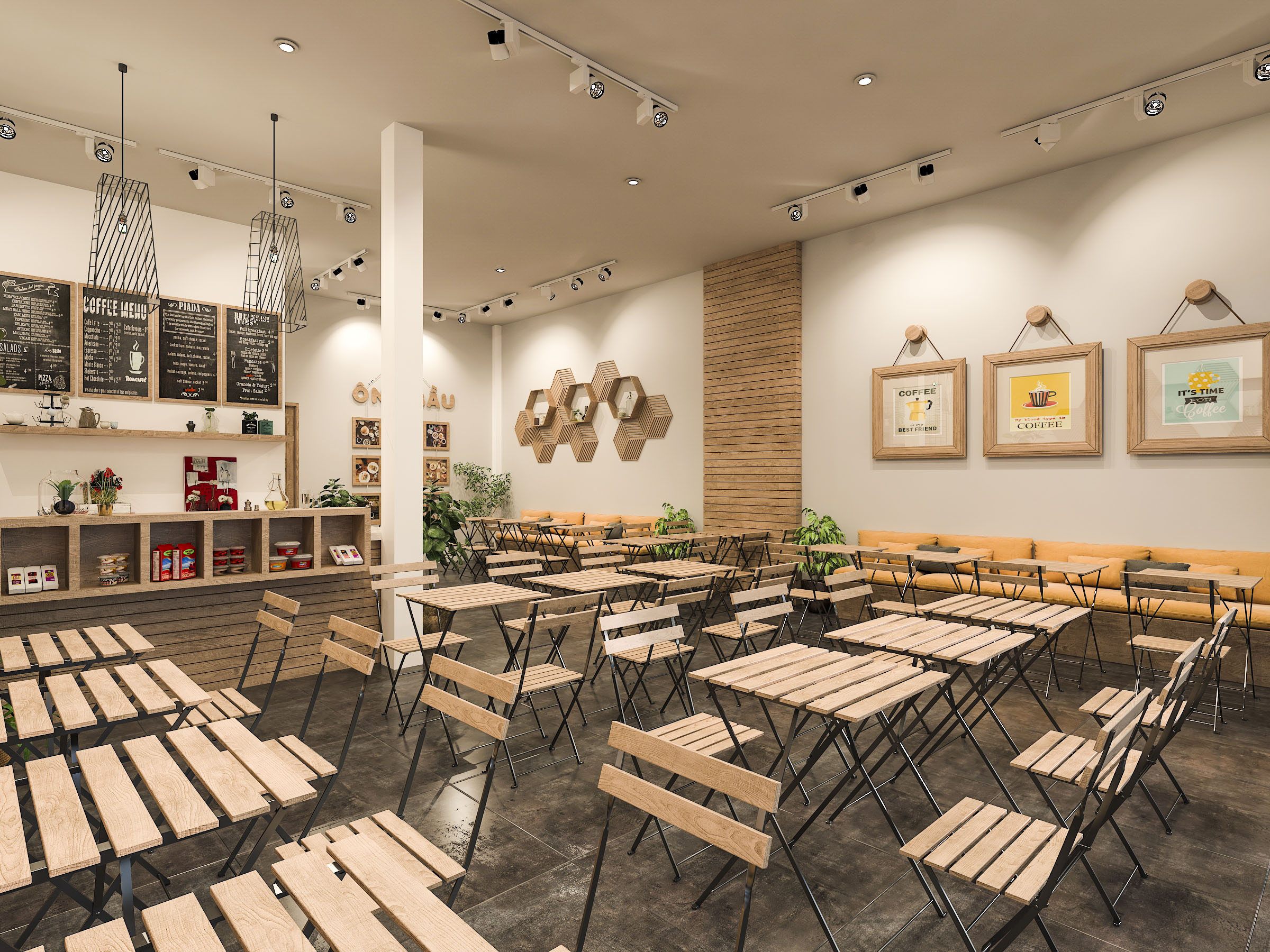 Thiết kế nội thất Cafe tại Hồ Chí Minh OB Coffee (concept) 1626191705 16