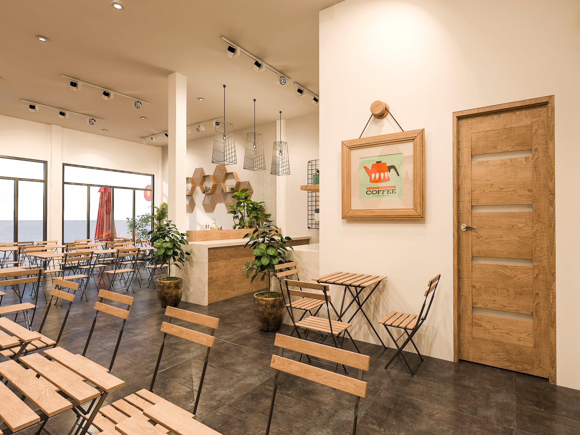 Thiết kế nội thất Cafe tại Hồ Chí Minh OB Coffee (concept) 1626191705 17