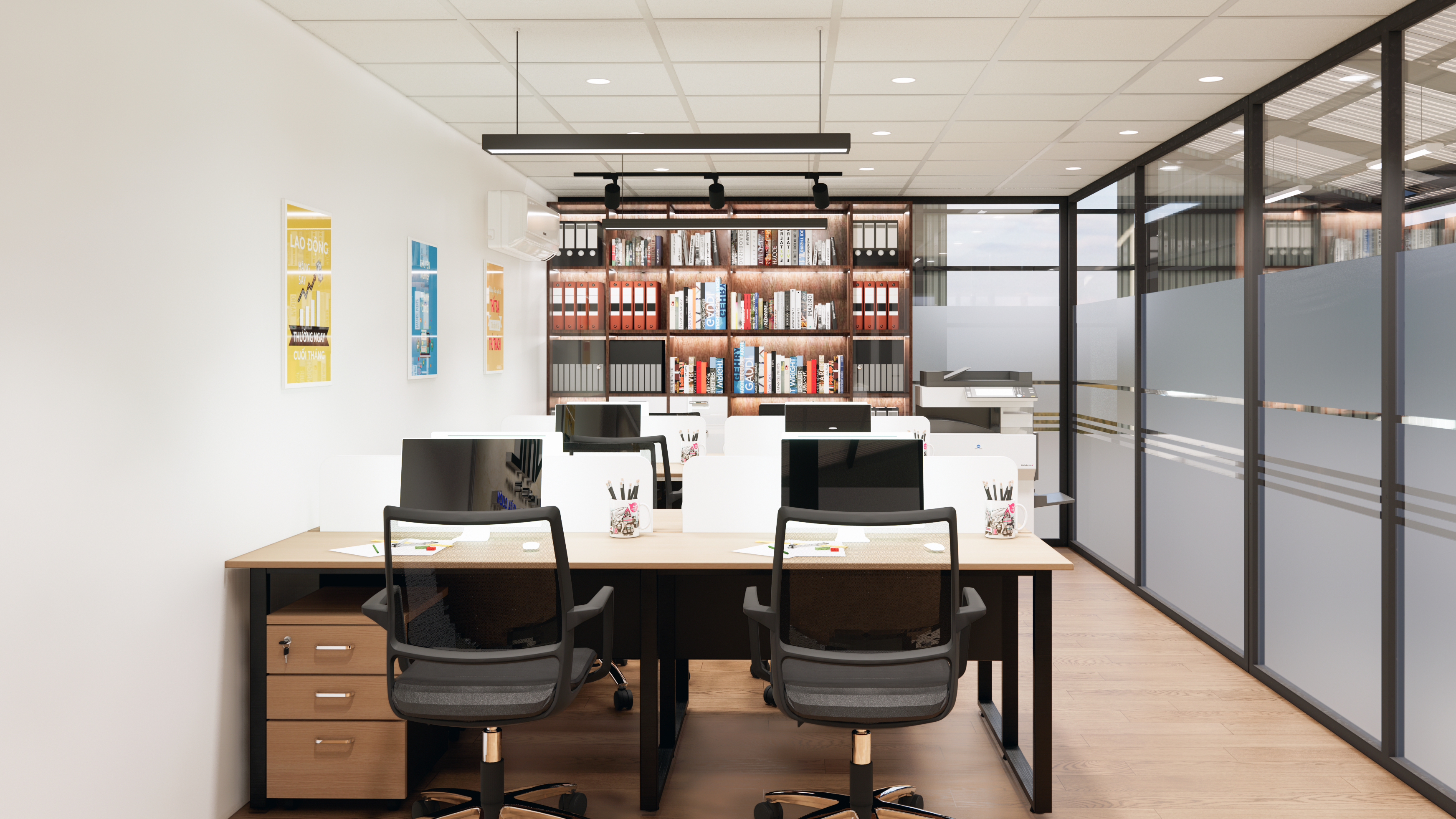 Thiết kế nội thất Chung Cư tại Bình Dương VĂN PHÒNG VIỆT MINH LONG 1627552981 3