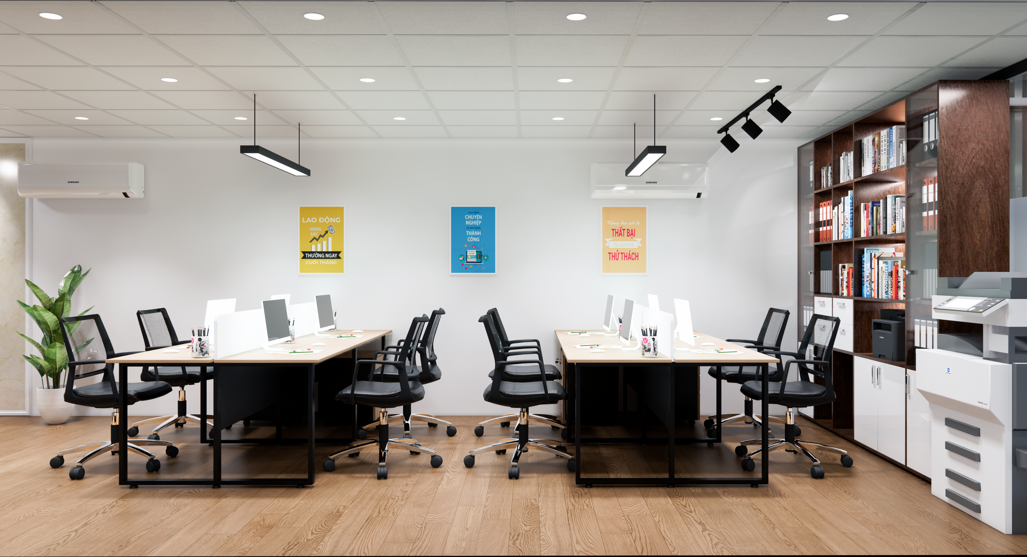 Thiết kế nội thất Chung Cư tại Bình Dương VĂN PHÒNG VIỆT MINH LONG 1627552982 1